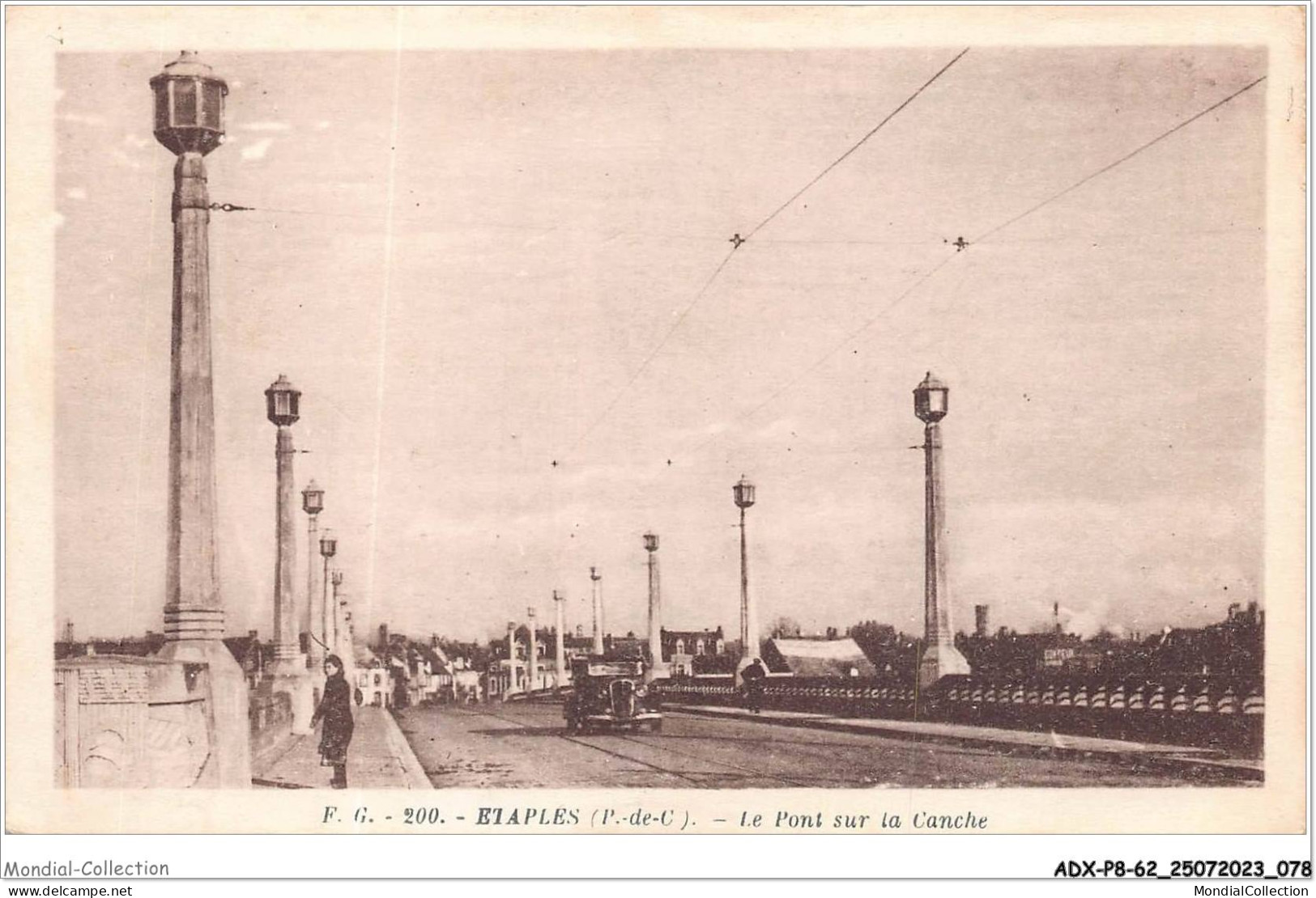 ADXP8-62-0680 - ETAPLES - Le Pont Sur La Canche - Etaples