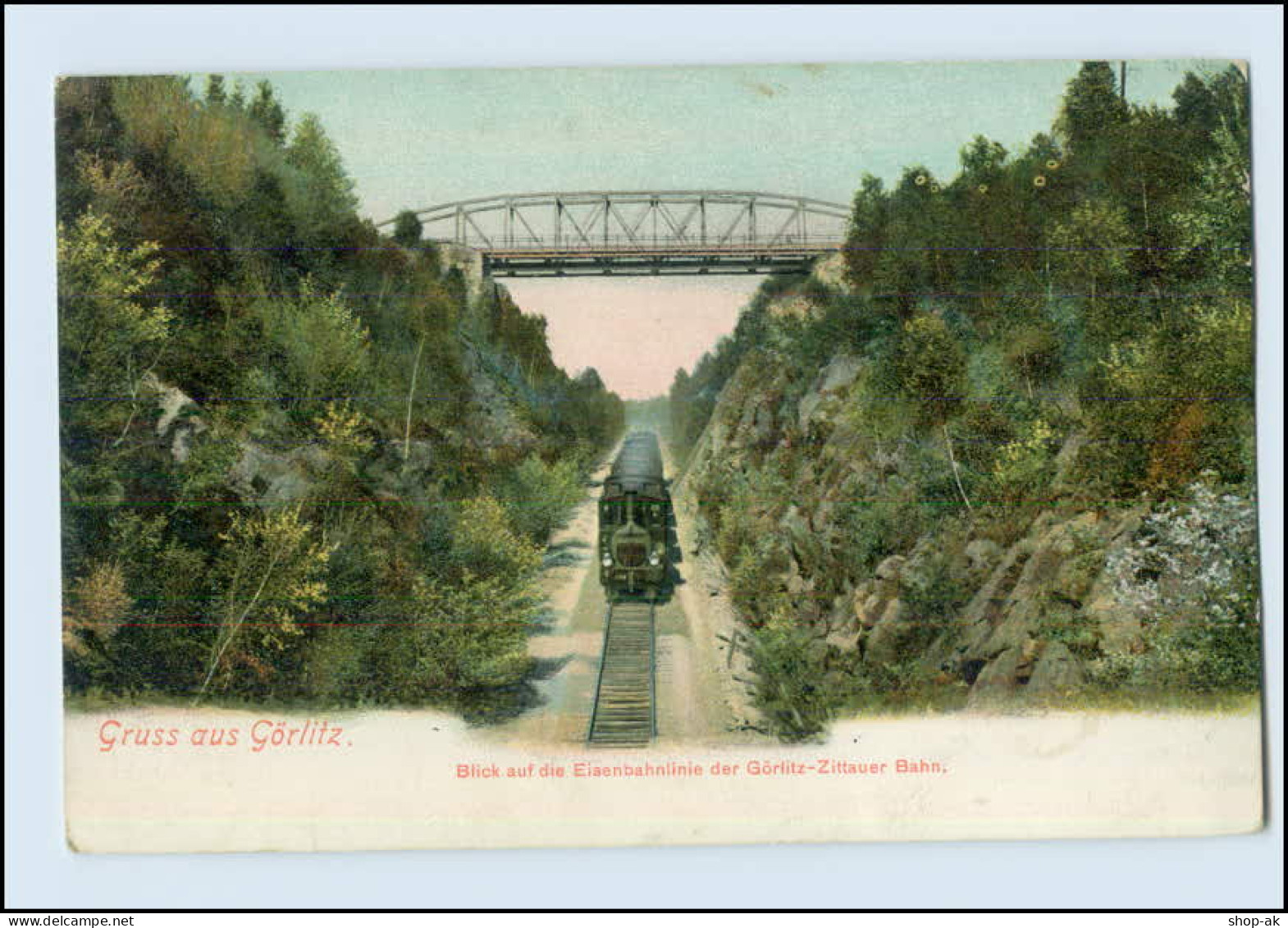 N3288/ Eisenbahnlinie Görlitz - Zittauer Bahn 1907 - Altri & Non Classificati
