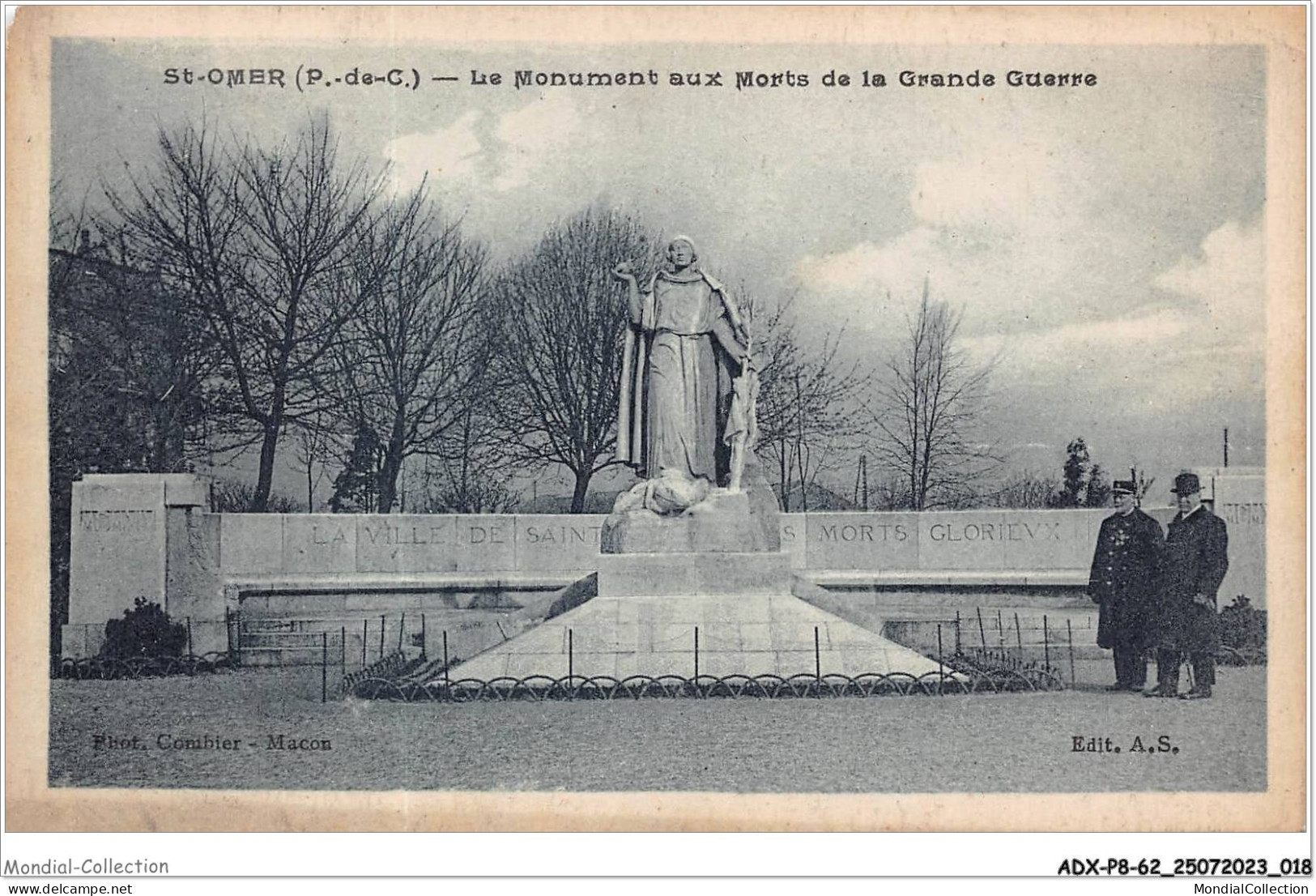 ADXP8-62-0650 - SAINT-OMER - Le Monument Aux Morts De La Grande Guerre - Saint Omer