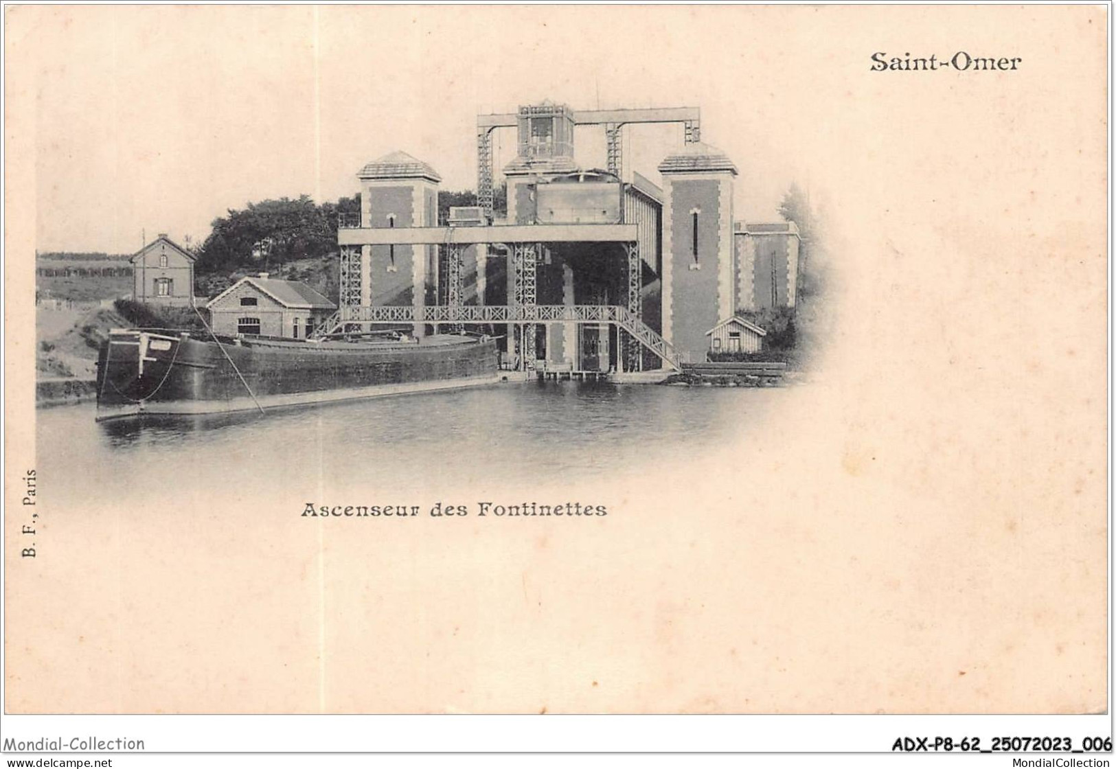 ADXP8-62-0644 - SAINT-OMER - Ascenseur Des Fontinettes PENICHE - Saint Omer