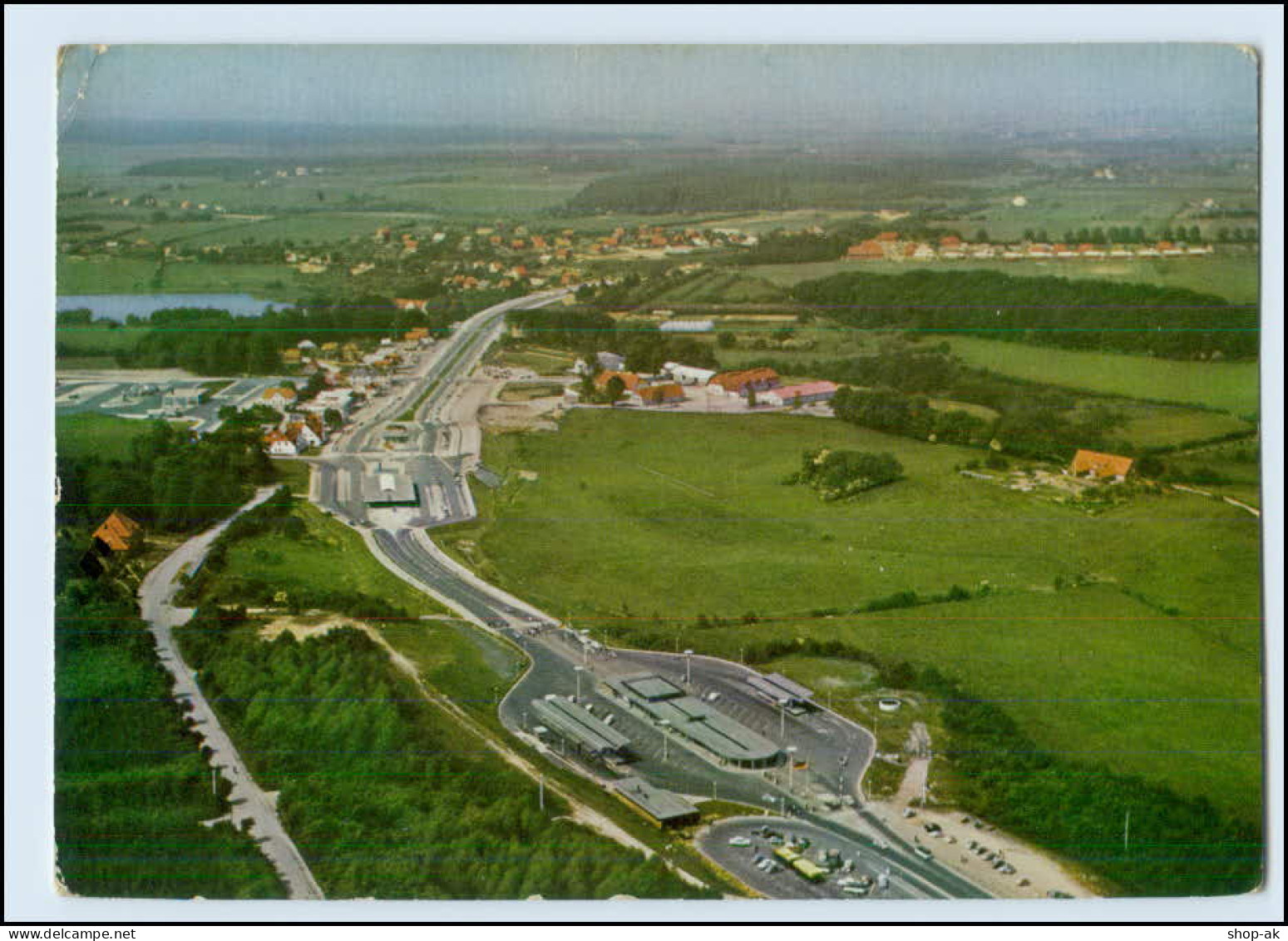 P3N39/ Flensburg Grenze Deutschland - Dänemark Luftaufnahme AK 1959 - Flensburg