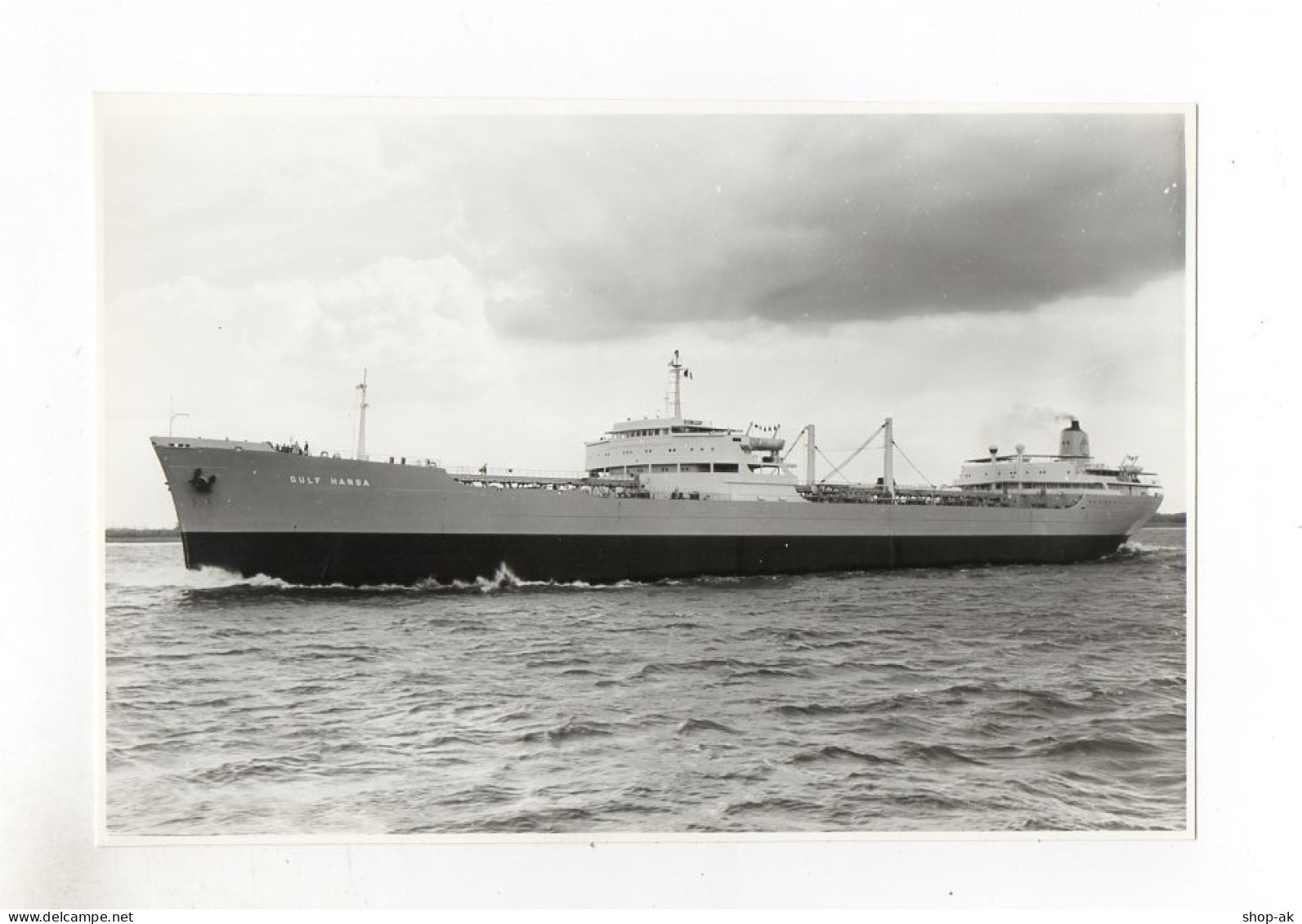 C1265/ Frachter Handelsschiff  Gulf Hansa Ca.1965 Foto 21,5 X 14,5 Cm - Koopvaardij