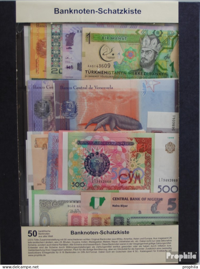 Alle Welt Banknoten-Banknoten Schatzkiste Nr. 223 - Vrac - Billets