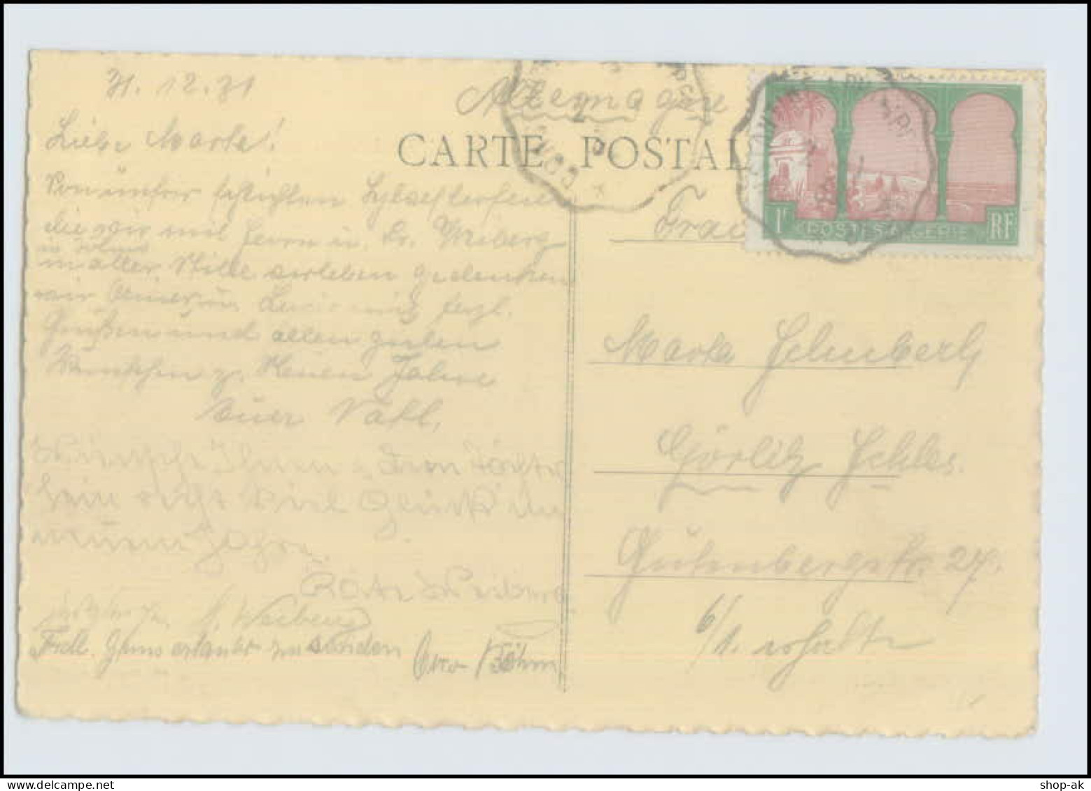 N9977/ Philippeville  Algerien AK 1931 - Zonder Classificatie