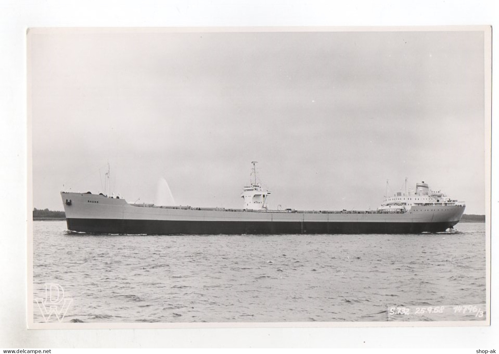 C1270/ Frachter Handelsschiff Tanker  Baune Foto Ca.1960 23,5, X 15,5 Cm - Koopvaardij