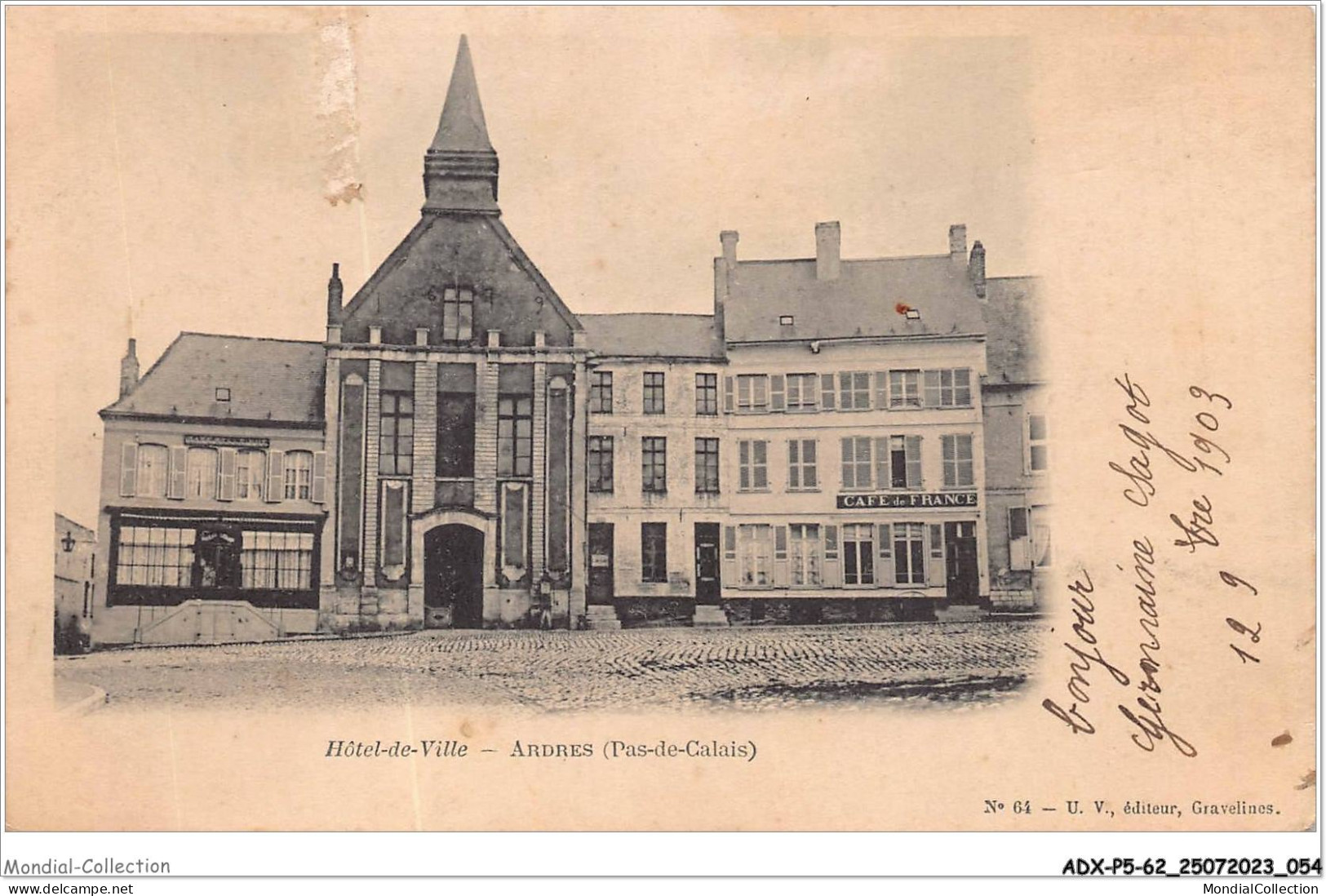 ADXP5-62-0407 - ARDRES - Hôtel-de-ville - Ardres