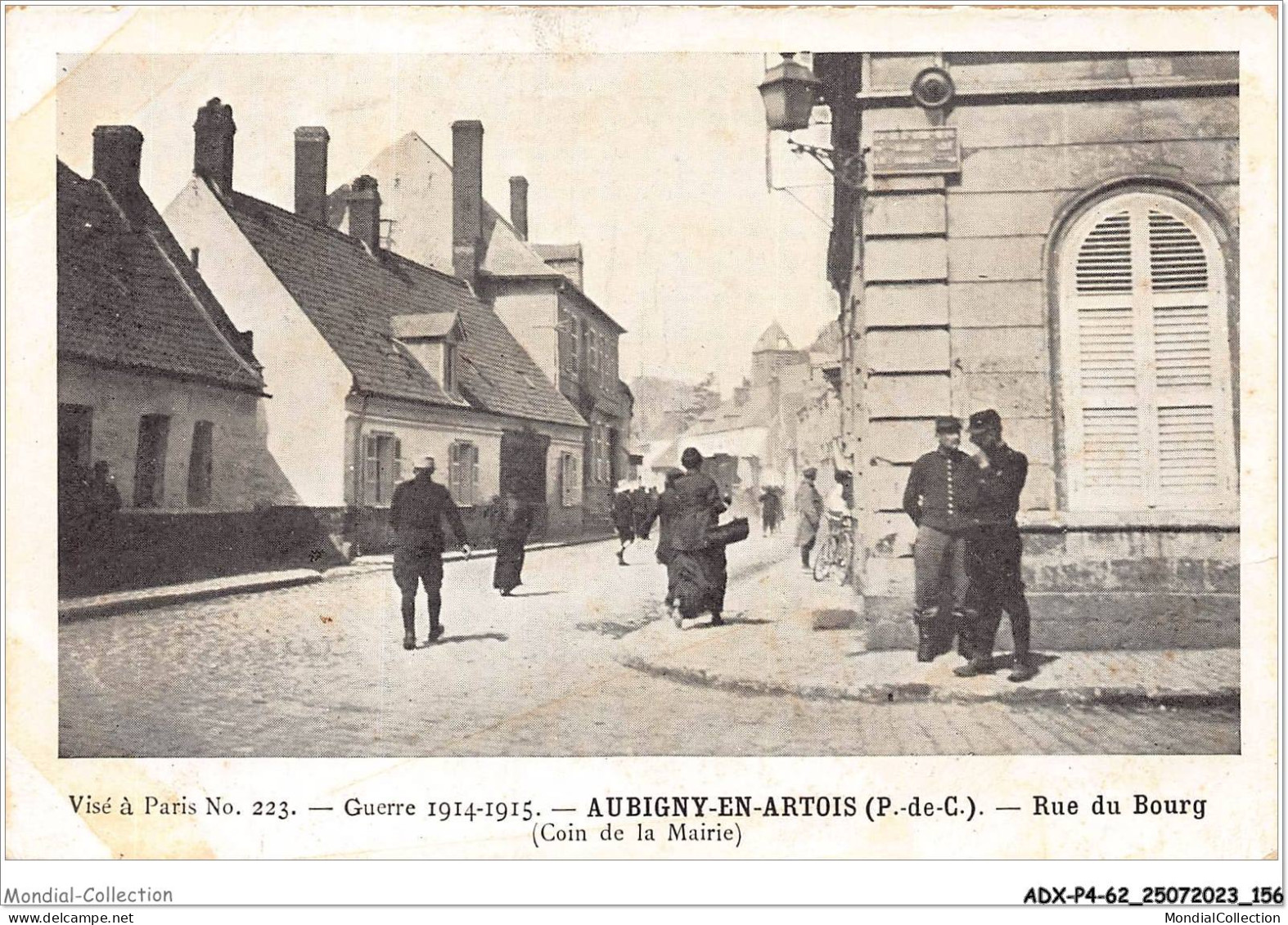 ADXP4-62-0365 - AUBIGNY-EN-ARTOIS - LA GUERRE 1914-1915 - Rue Du Bourg - Aubigny En Artois