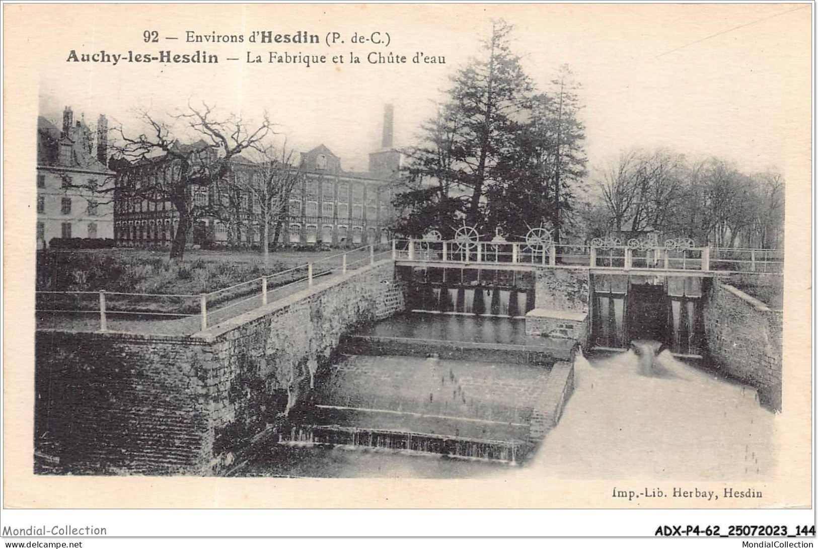 ADXP4-62-0359 - ENVIRONS D'HESDIN - AUCHY-LES-HESDIN - La Fabrique Et La Chute D'eau - Hesdin