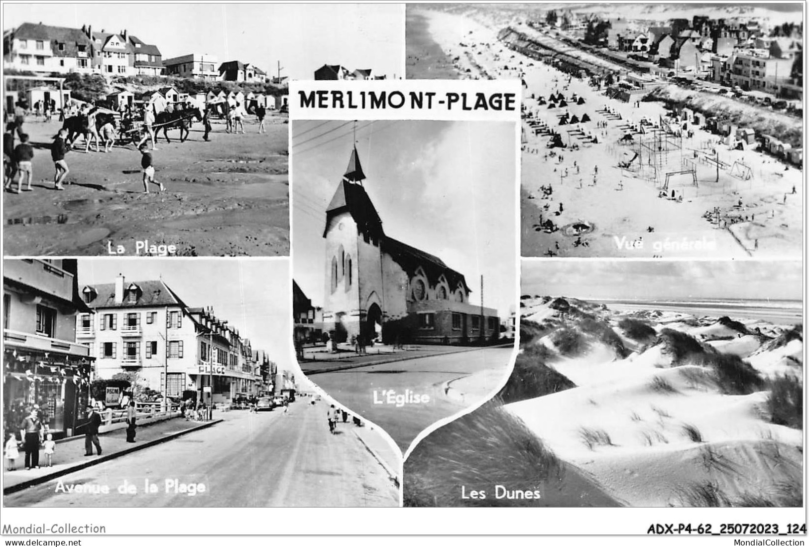 ADXP4-62-0349 - MERLIMONT-PLAGE - Vues Diverses - Montreuil