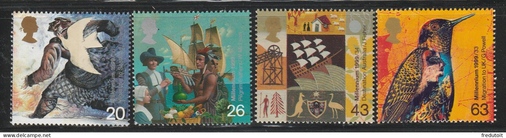 GRANDE BRETAGNE - N°2087/90 ** (1999) Millénaire (IV) - Unused Stamps