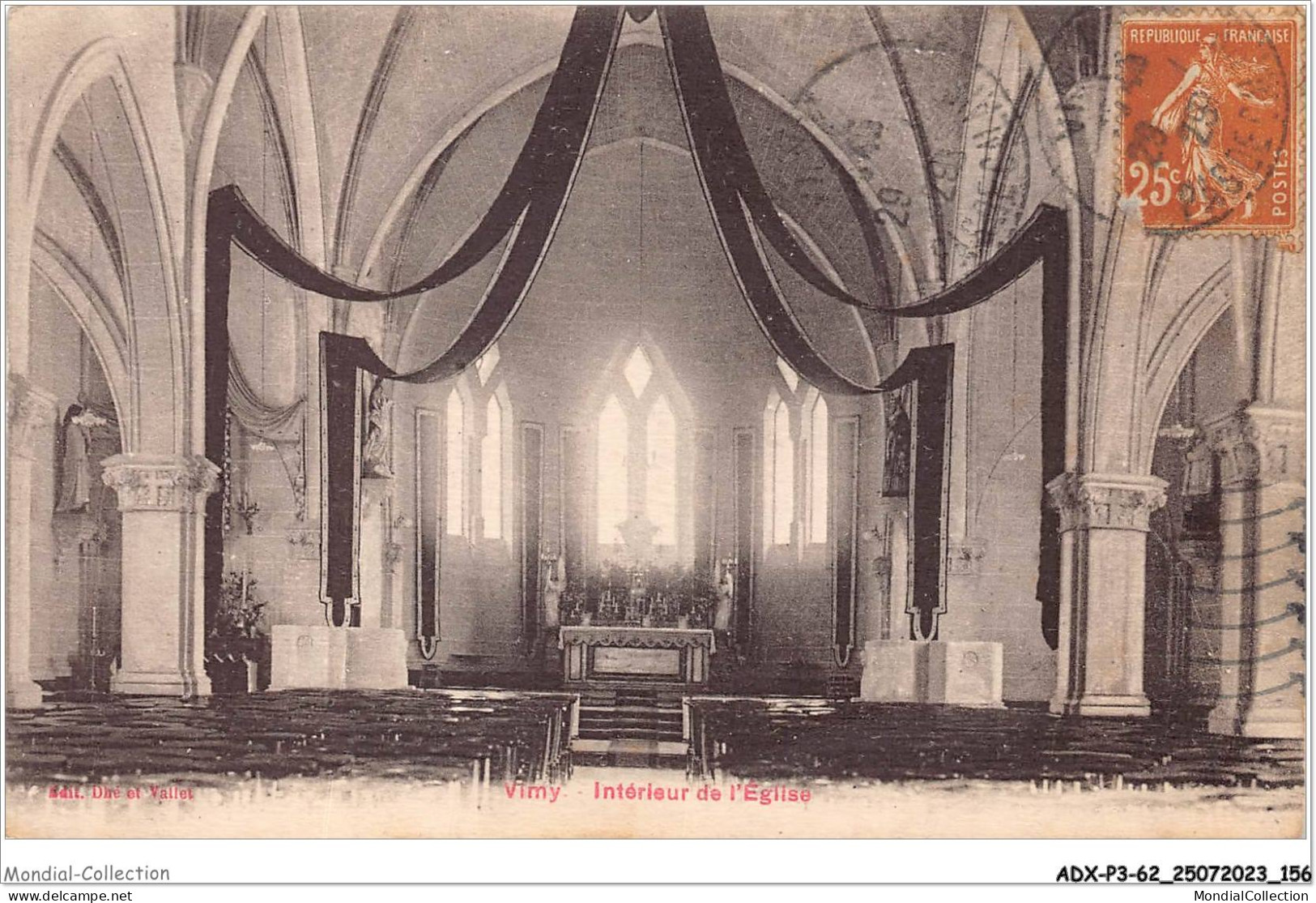 ADXP3-62-0275 - VIMY - Intérieur De L'église - Lens