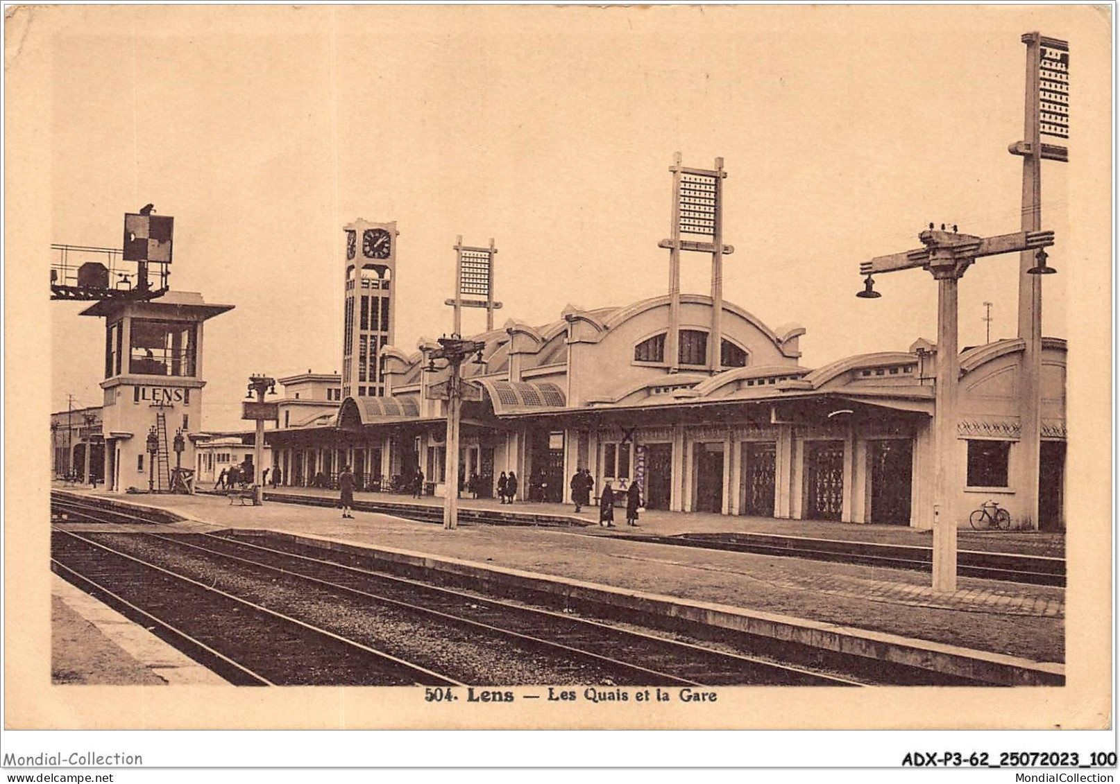 ADXP3-62-0247 - LENS - Les Quais Et La Gare - Lens