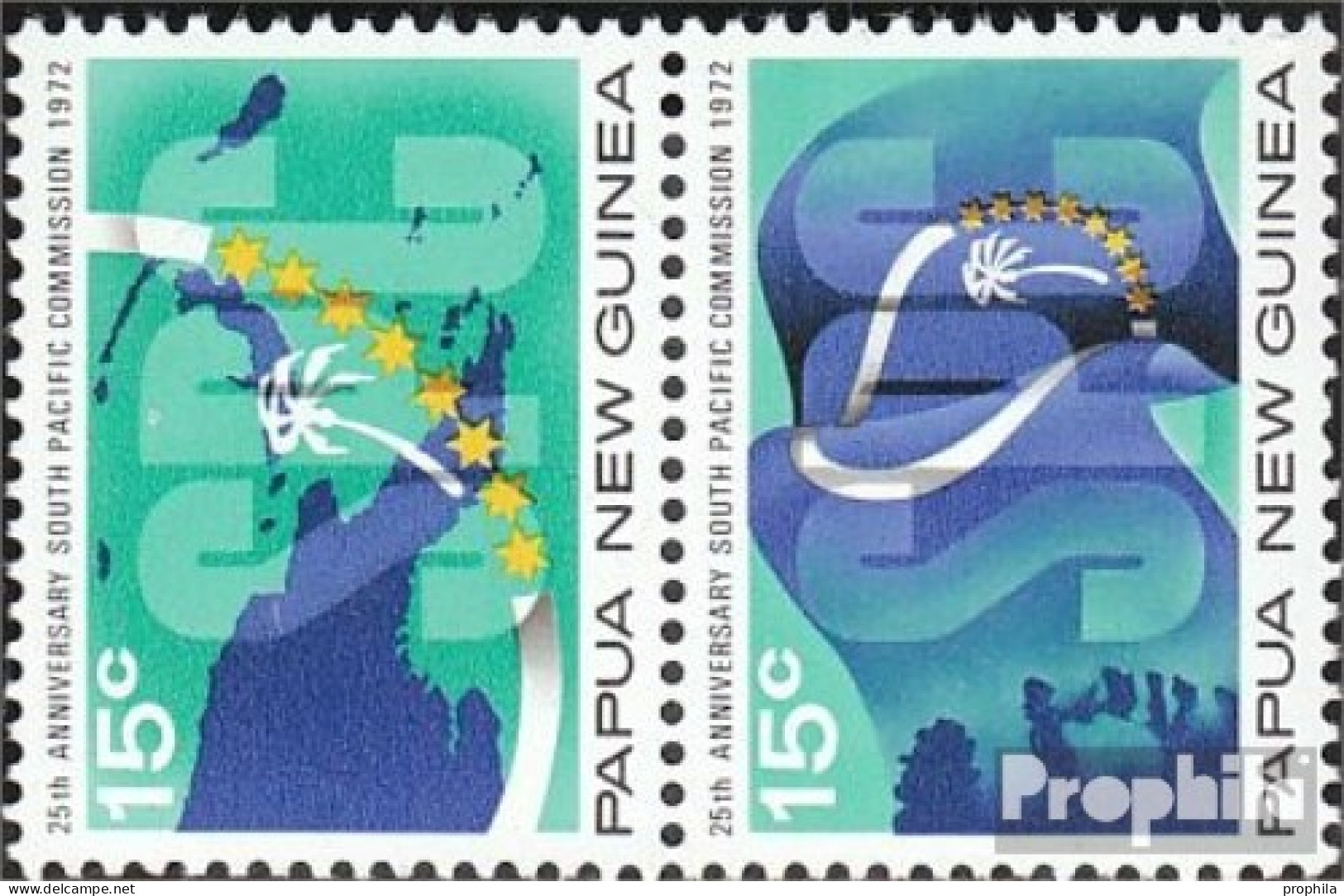 Papua-Neuguinea 217-218 Paar (kompl.Ausg.) Postfrisch 1972 Südpazifik - Papua-Neuguinea