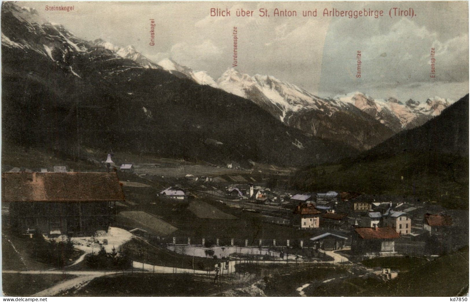 St.Anton Am Arlberg/Tirol - St.Anton, Blick über Arlberggebirge - St. Anton Am Arlberg