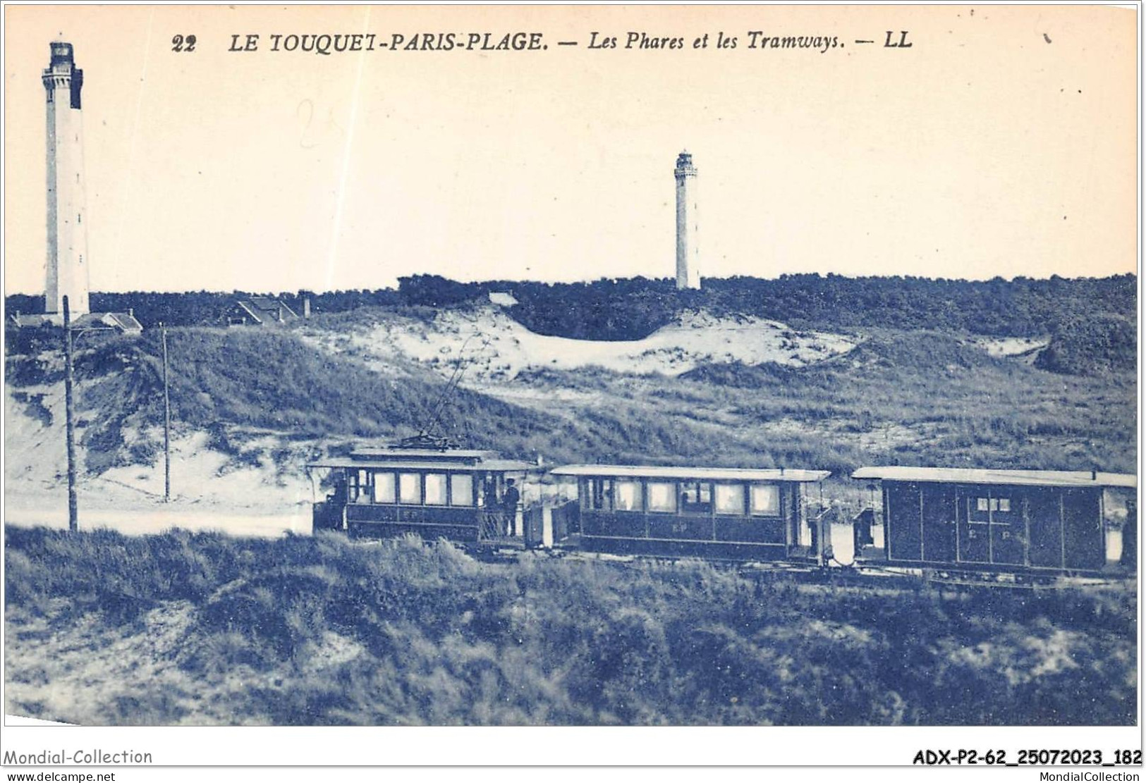 ADXP2-62-0189 - LE TOUQUET-PARIS-PLAGE - Les Phares Et Les Tramways - Le Touquet