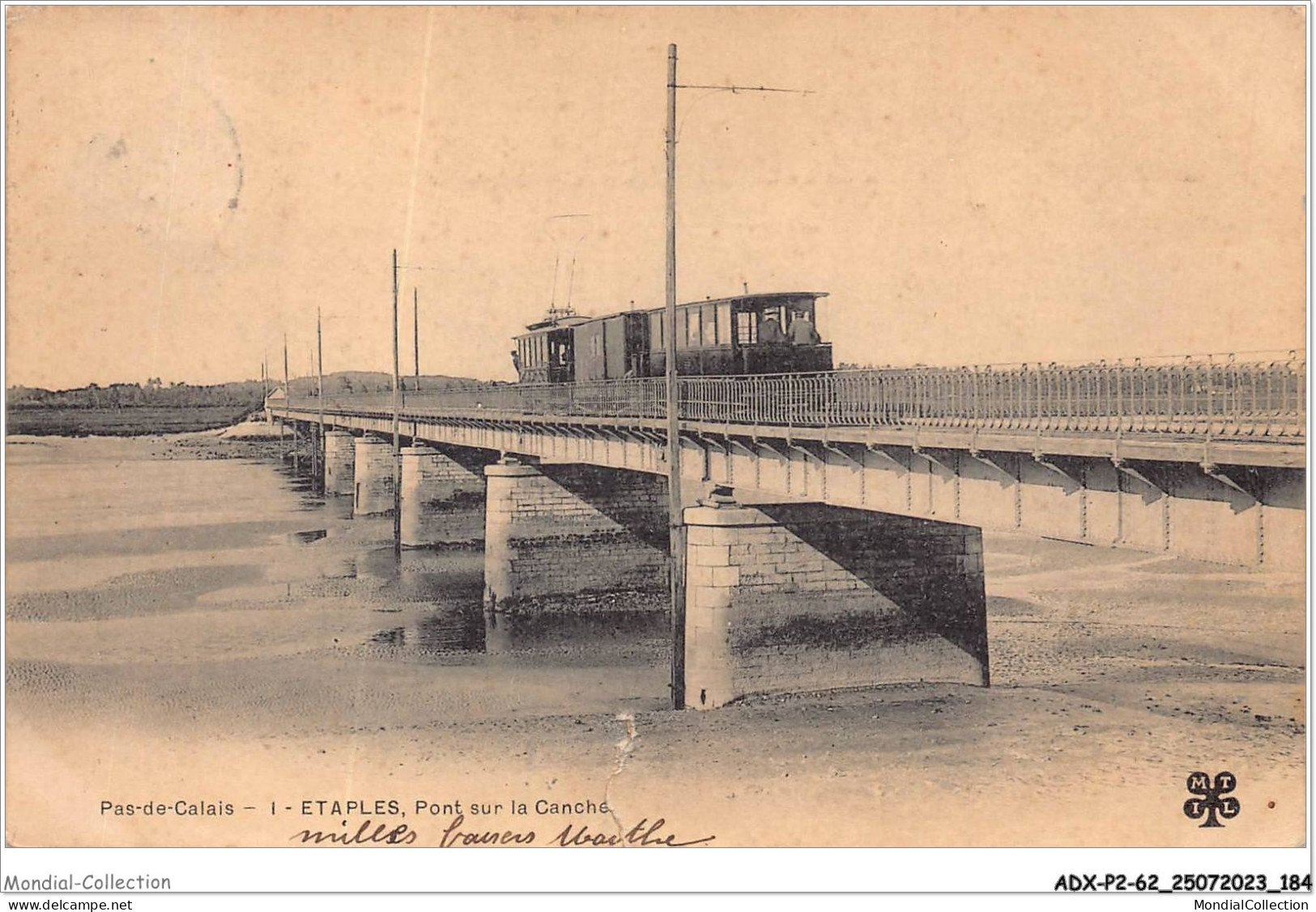 ADXP2-62-0190 - ETAPLES - Pont Sur La Canché - Etaples