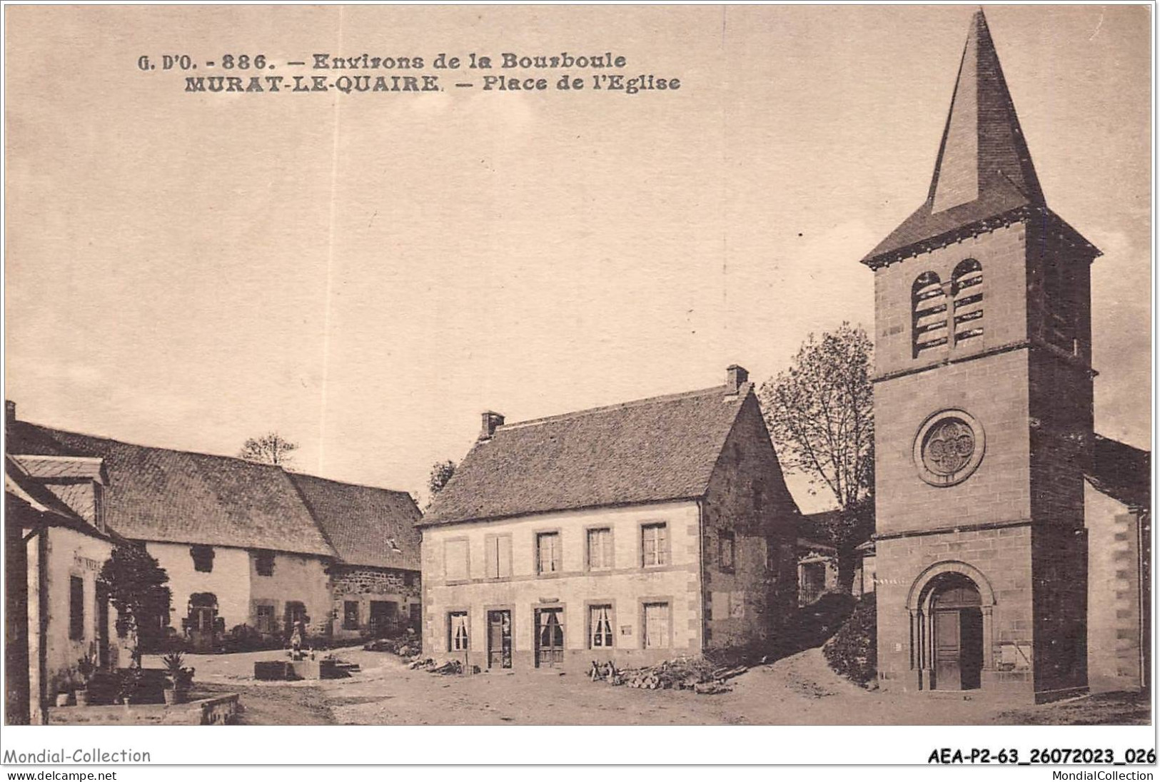 AEAP2-63-0105 - Environs De La BOURBOULE - MURAT-LE-QUAIRE - Place De L'eglise - Issoire