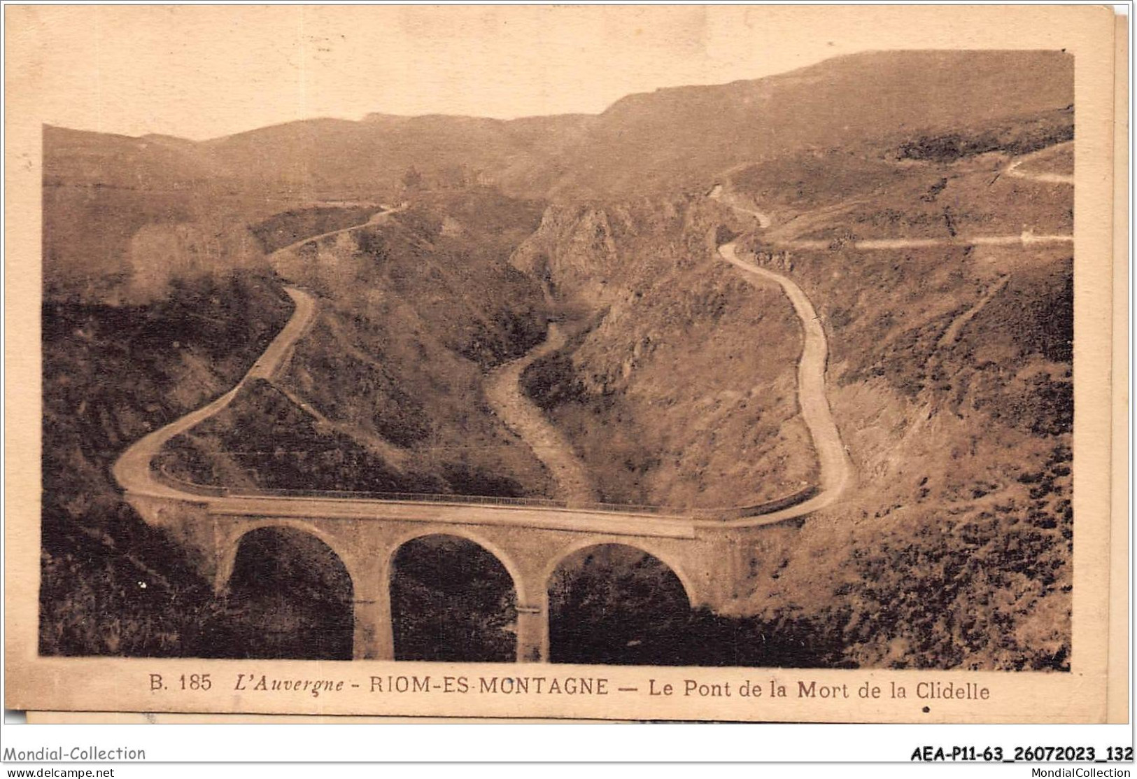 AEAP11-63-1055 - RIOM-ES-MONTAGNE - Le Pont De La Mort De La Clidelle - Riom