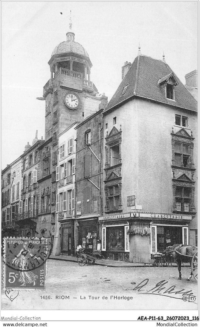 AEAP11-63-1047 - RIOM - La Tour De L'horloge - Riom