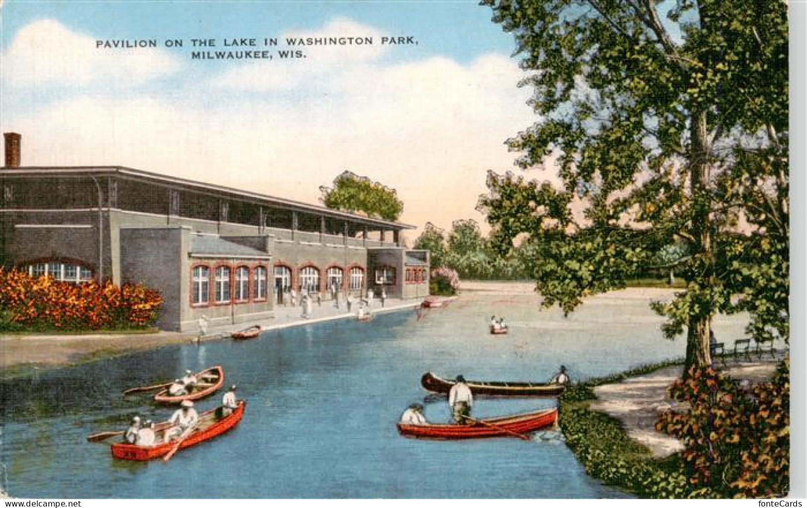 73940028 Milwaukee__Wisconsin_USA Pavilion On The Lake In Washington Park - Altri & Non Classificati