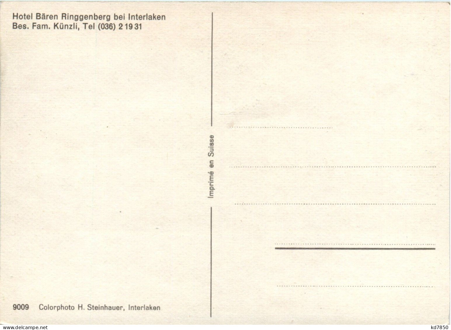 Ringgenberg Bei Interlaken - Hotel Bären - Ringgenberg