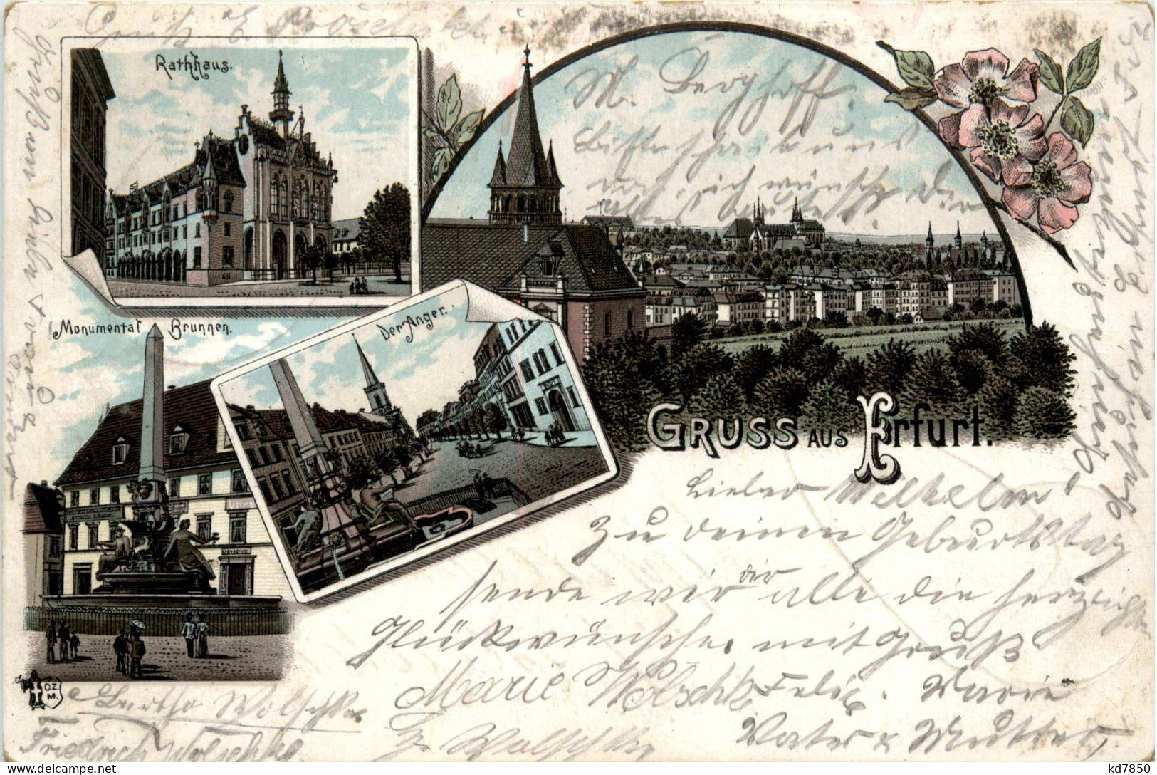 Gruss Aus Erfurt - Litho - Erfurt