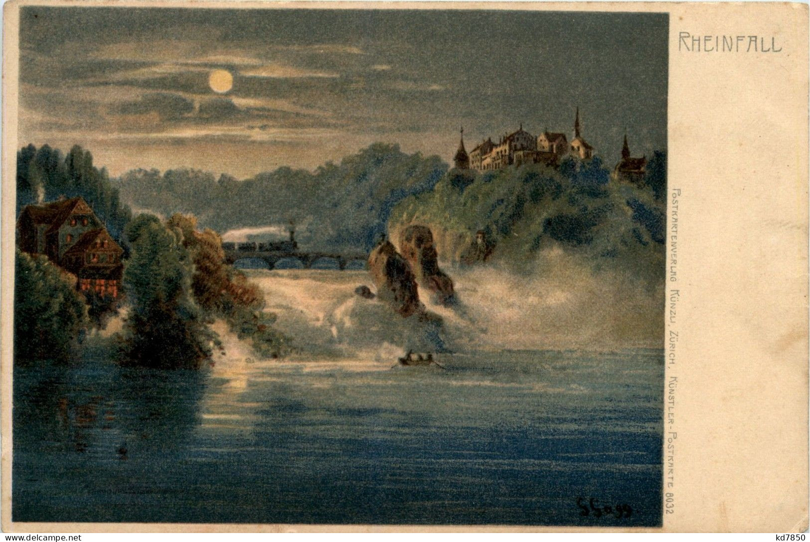 Rheinfall - Künstlerkarte Gagg - Litho - Neuhausen Am Rheinfall