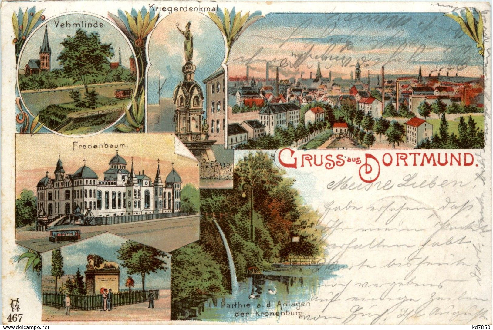 Gruss Aus Dortmund - Litho - Dortmund