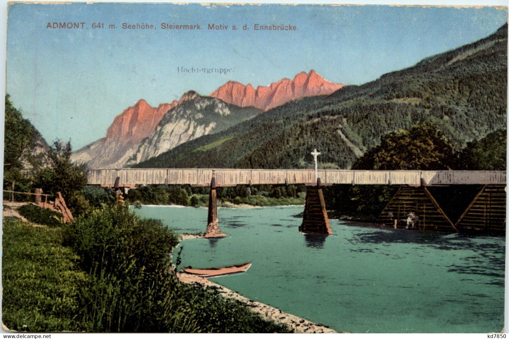 Admont/Steiermark - Admont, Motiv A.d. Ennsbrücke - Admont