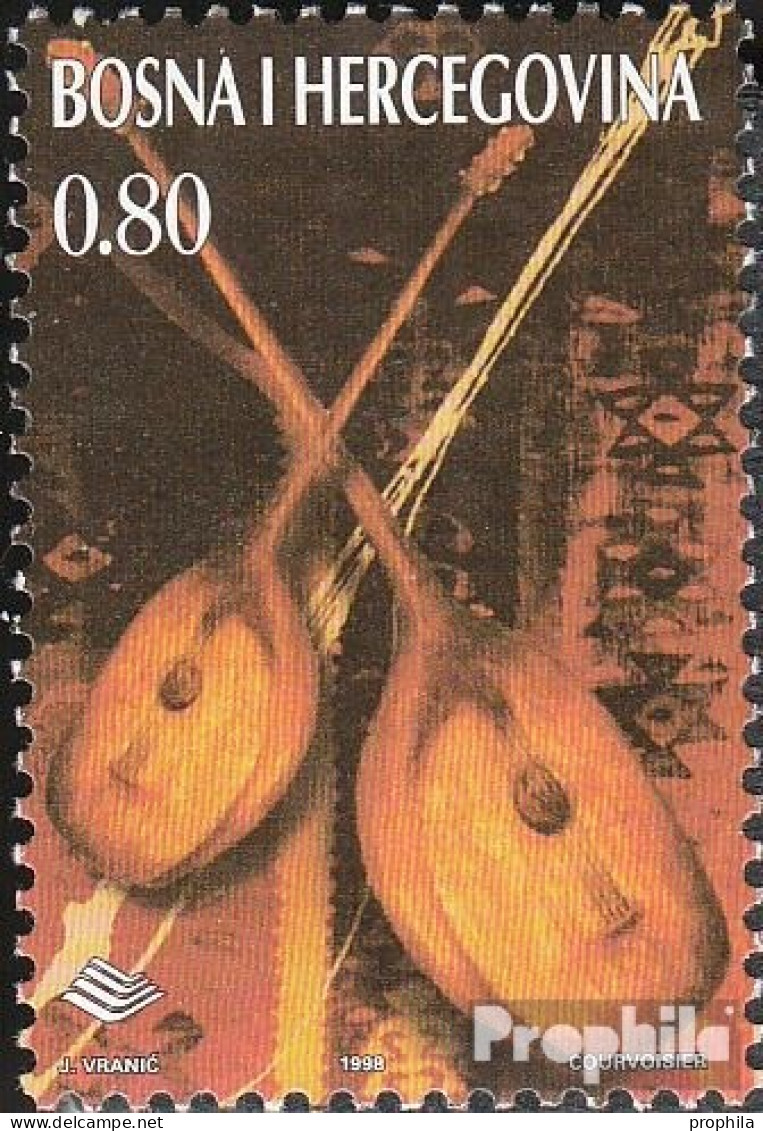 Bosnien-Herzegowina 154 (kompl.Ausg.) Postfrisch 1998 Musikinstrumente - Bosnie-Herzegovine