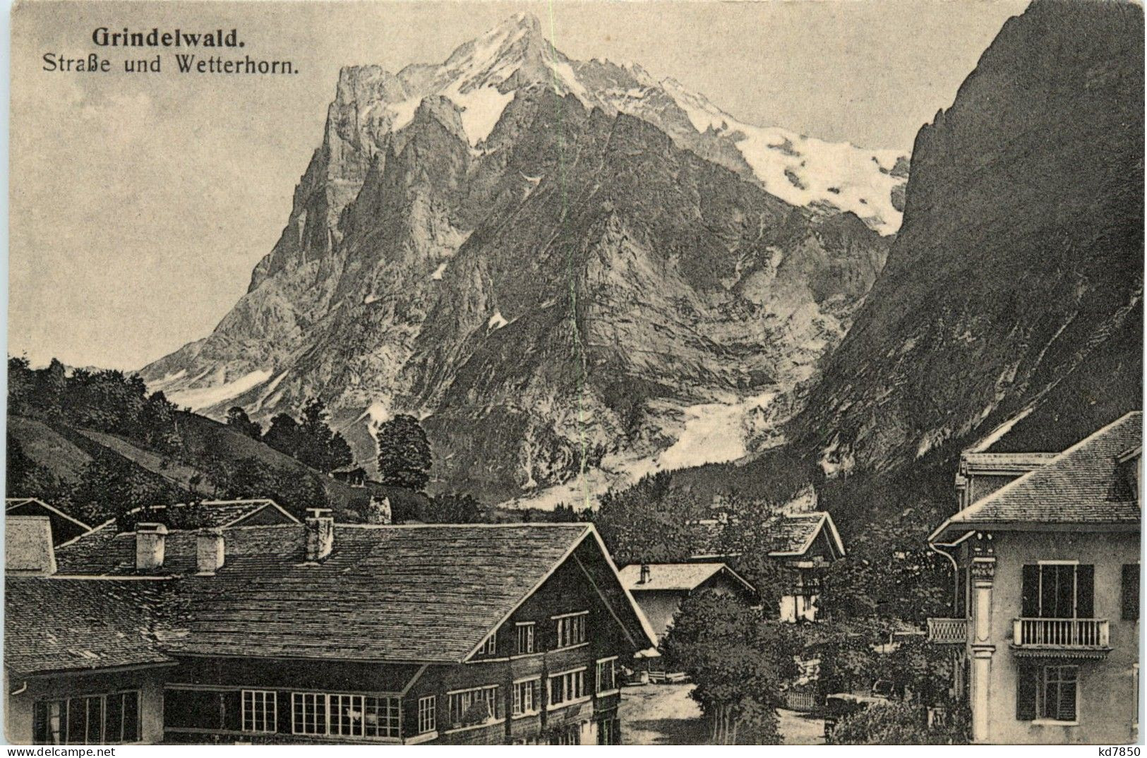 Grindelwald - Strasse Und Wetterhorn - Grindelwald