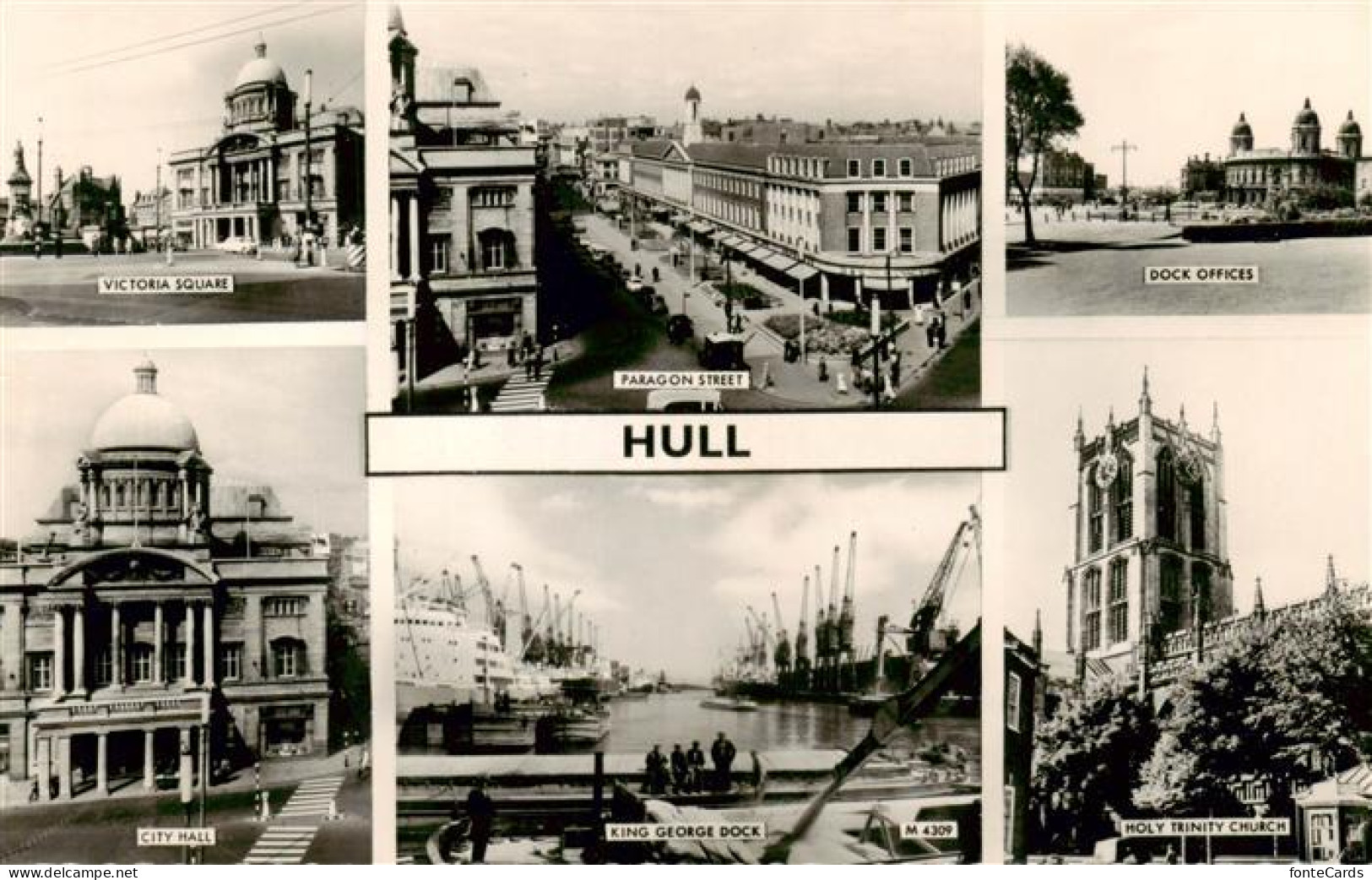 73907331 Hull  UK Victoria Square Paragon Street Dock Offices City Hall King Geo - Altri & Non Classificati