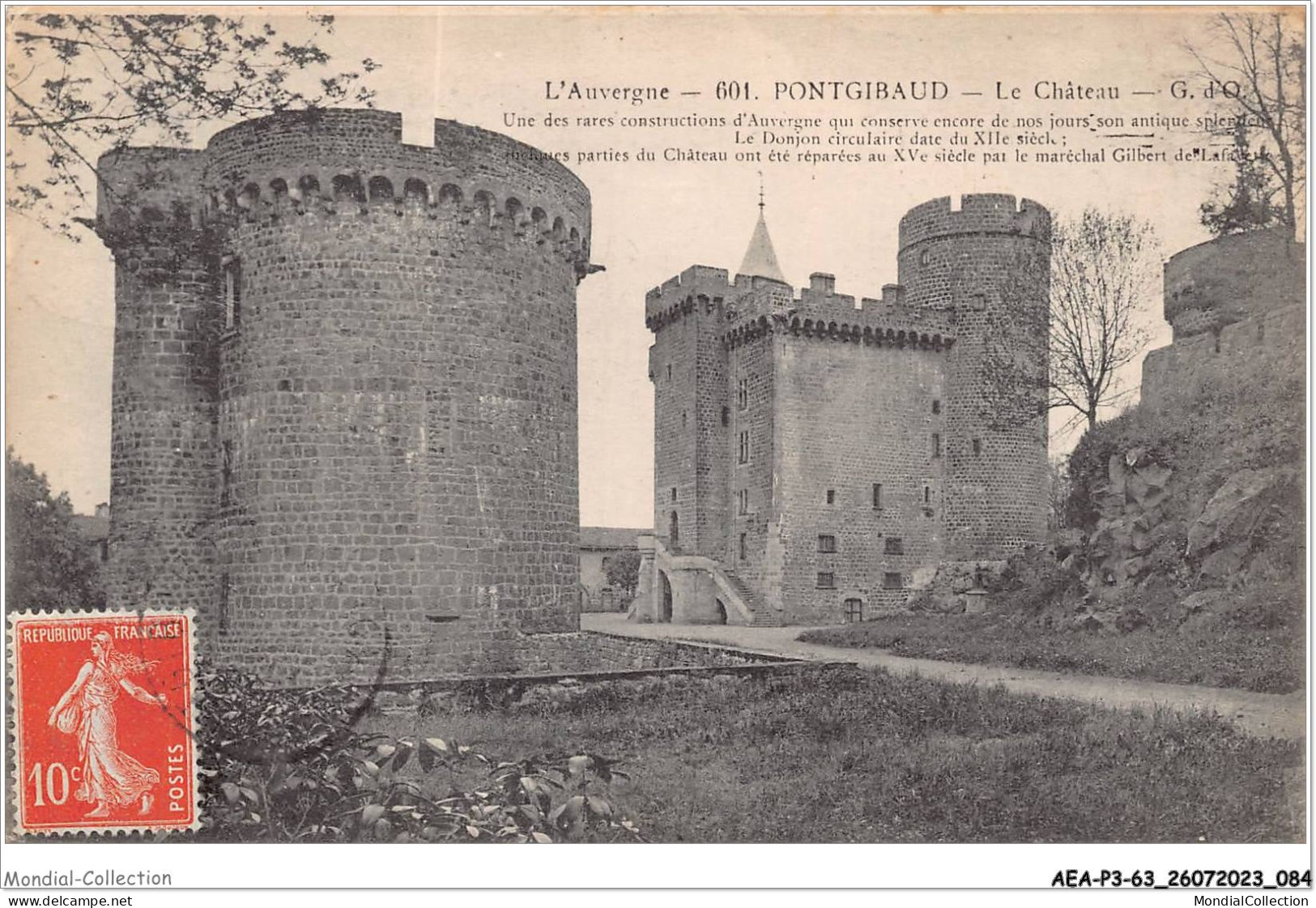 AEAP3-63-0235 - PONTGIBAUD - Le Chateau - Riom
