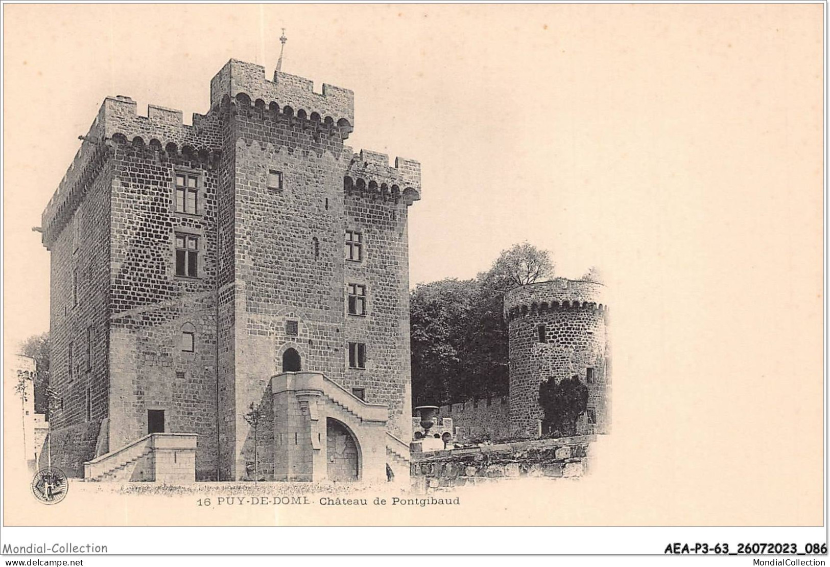 AEAP3-63-0236 - PUY-DE-DOME - Chateau De PONTGIBAUD  - Riom