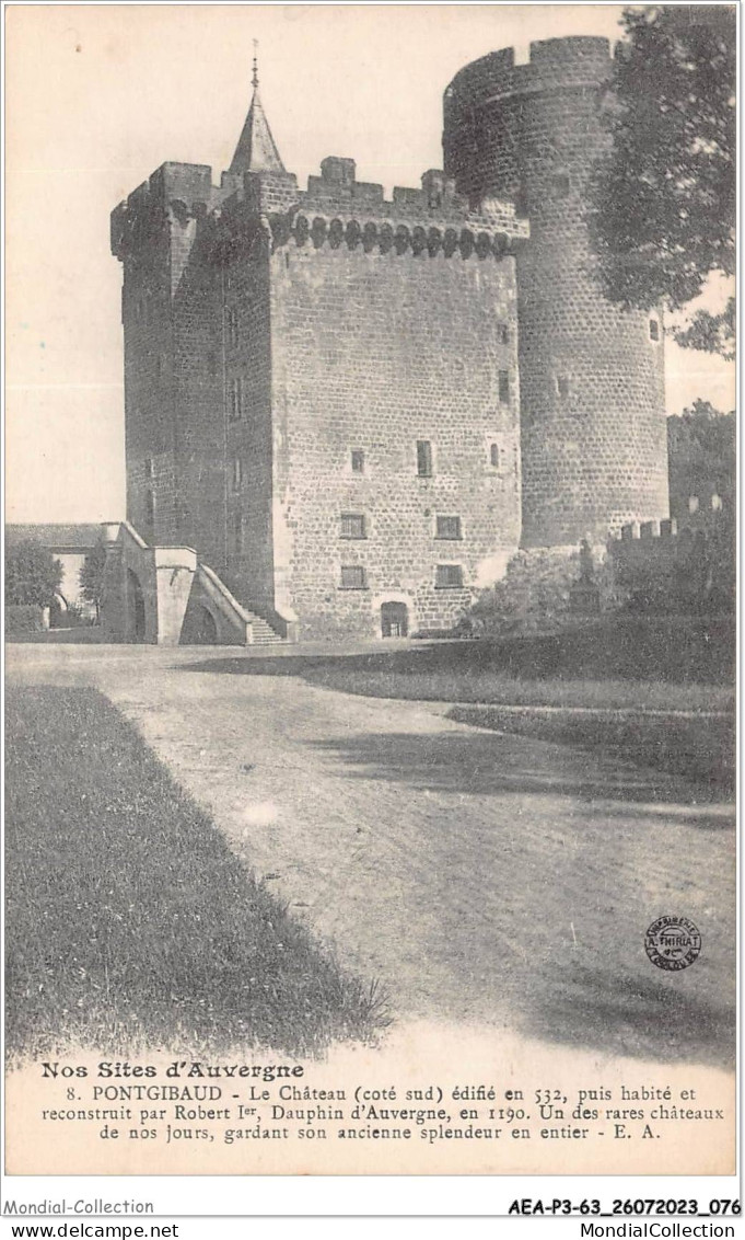 AEAP3-63-0231 - PONTGIBAUD - Le Chateau - Riom