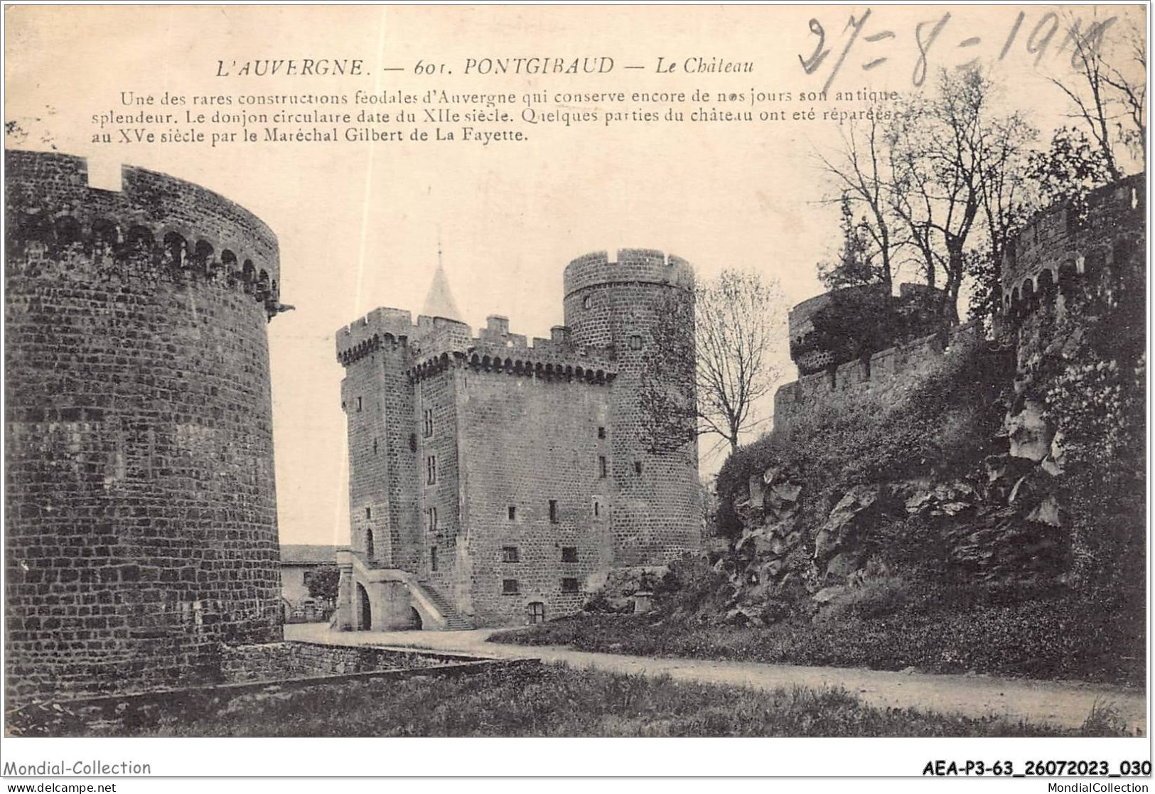 AEAP3-63-0208 - PONTGIBAUD - Le Chateau - Riom