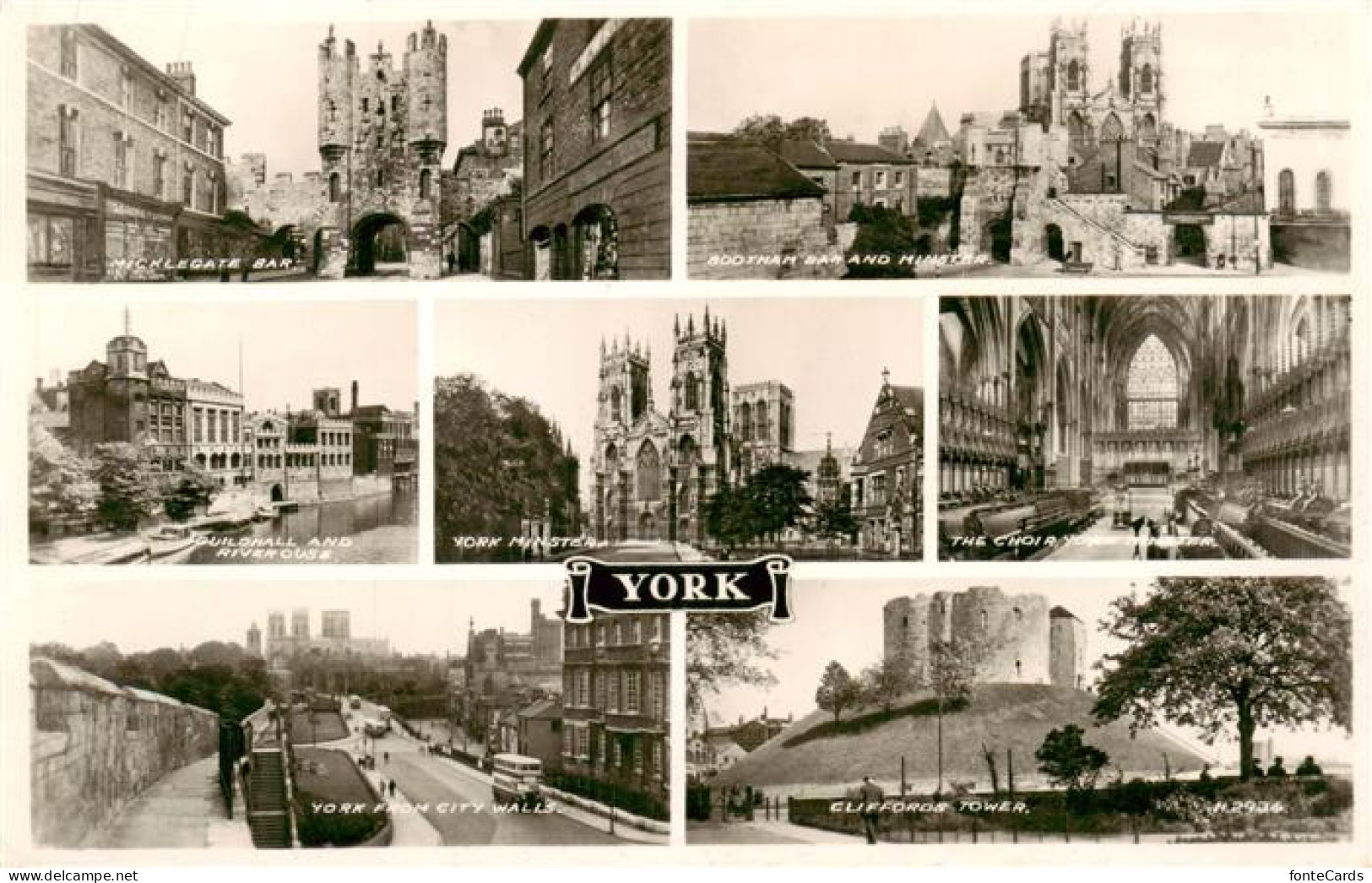 73907325 York  UK Mickelgate Bar Guildmall And Riverouse York From City Walls Bo - Other & Unclassified