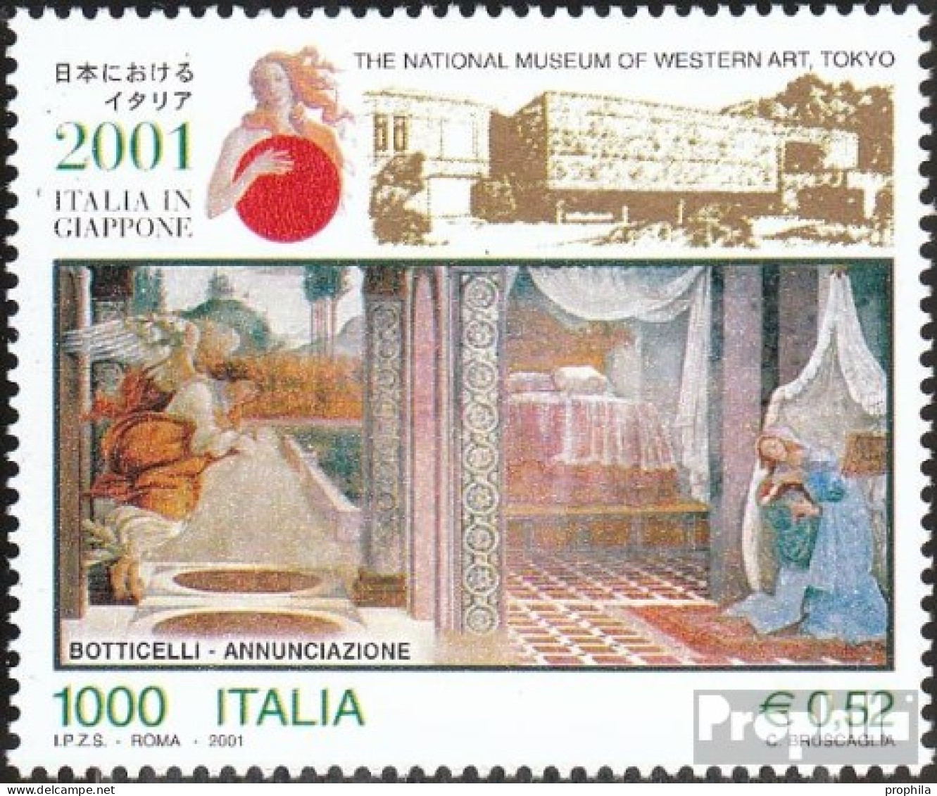 Italien 2740 (kompl.Ausg.) Postfrisch 2001 Kulturausstellung - 2001-10:  Nuevos