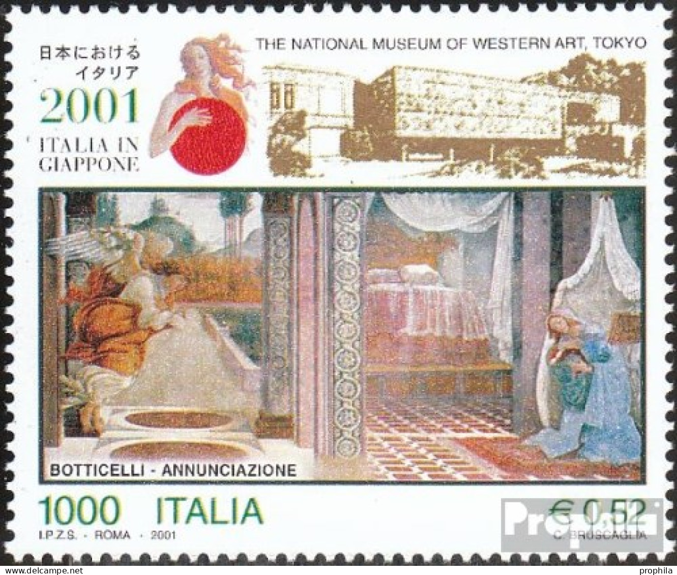 Italien 2740 (kompl.Ausg.) Postfrisch 2001 Kulturausstellung - 2001-10: Mint/hinged