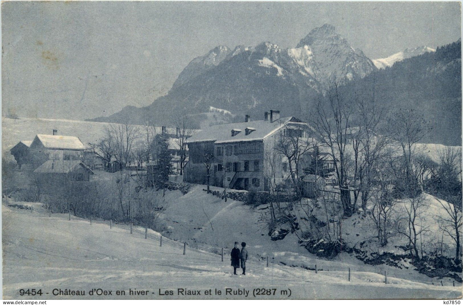 Chateau D Oex En Hiver - Les Riaux Et Le Rubly - Château-d'Œx