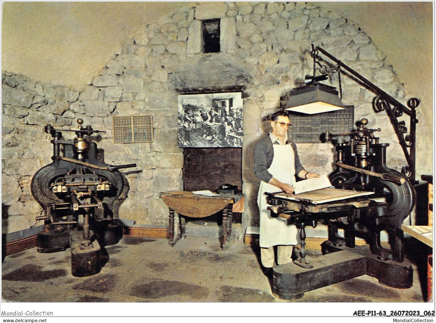 AEEP11-63-0884 - Musée Historique Du Papier - Moulin Richard De Bas - AMBERT - Impression à La Presse à Bras  - Ambert