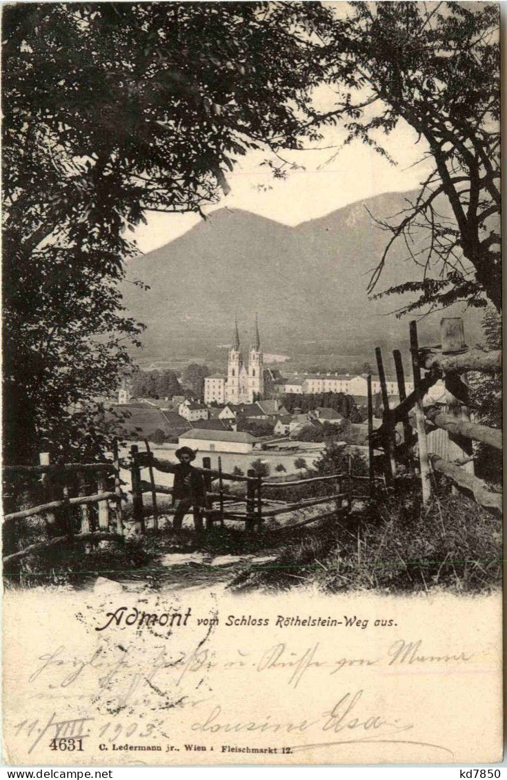 Admont/Steiermark - Admont, Vom Schloss Röthelstein-Weg Aus - Admont
