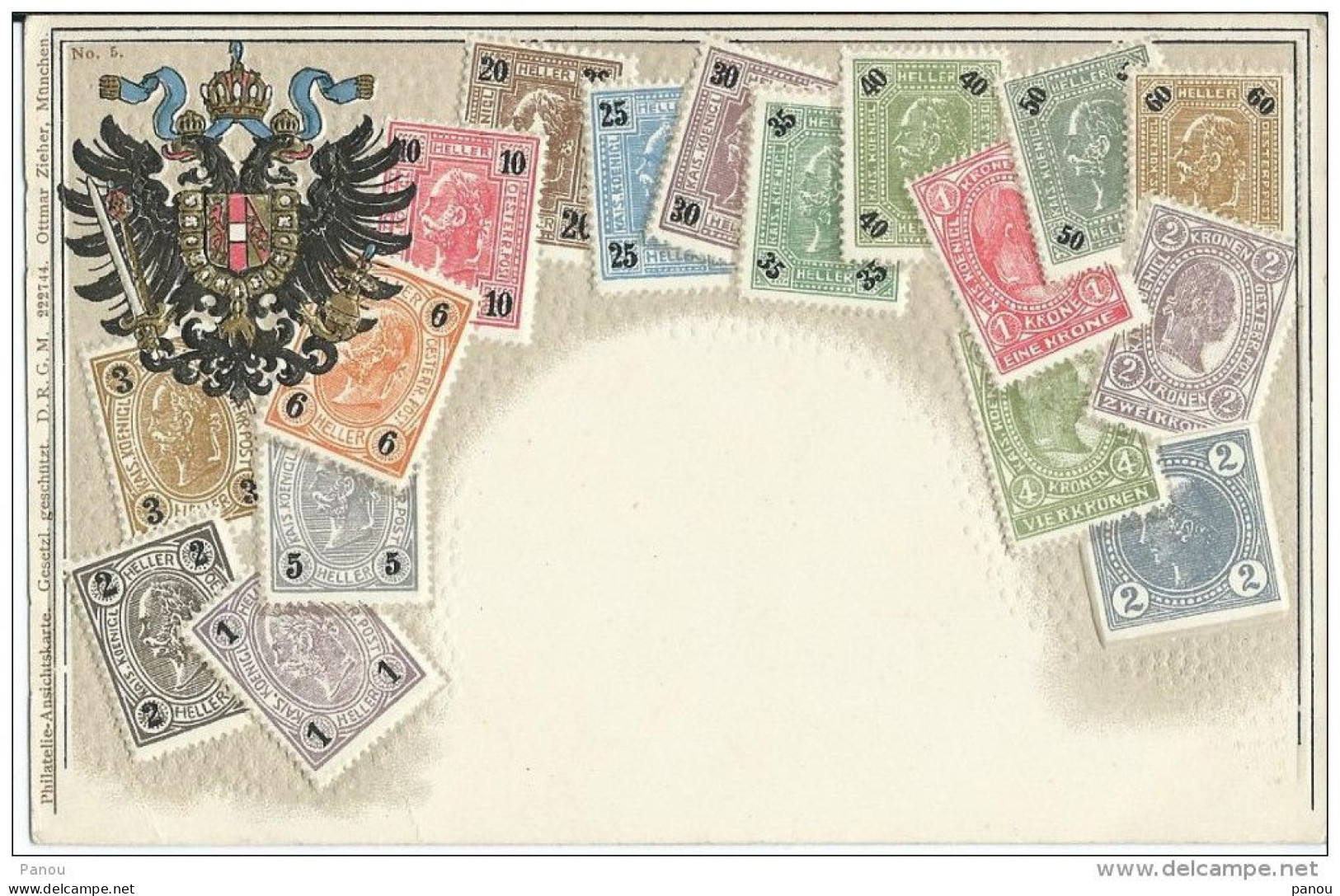 Briefmarkenabbildungen AUTRICHE DEUTSCHLAND TIMBRE STAMP - Postzegels (afbeeldingen)