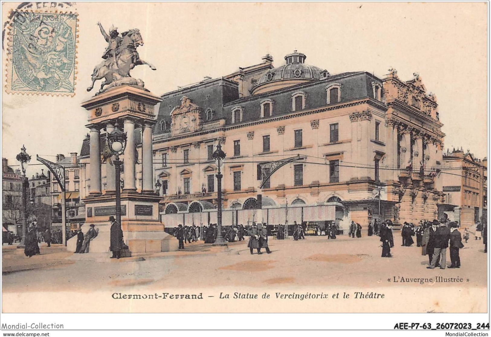 AEEP7-63-0537 - CLERMONT-FERRAND - La Statue De Vercingétorix Et Le Théâtre  - Clermont Ferrand