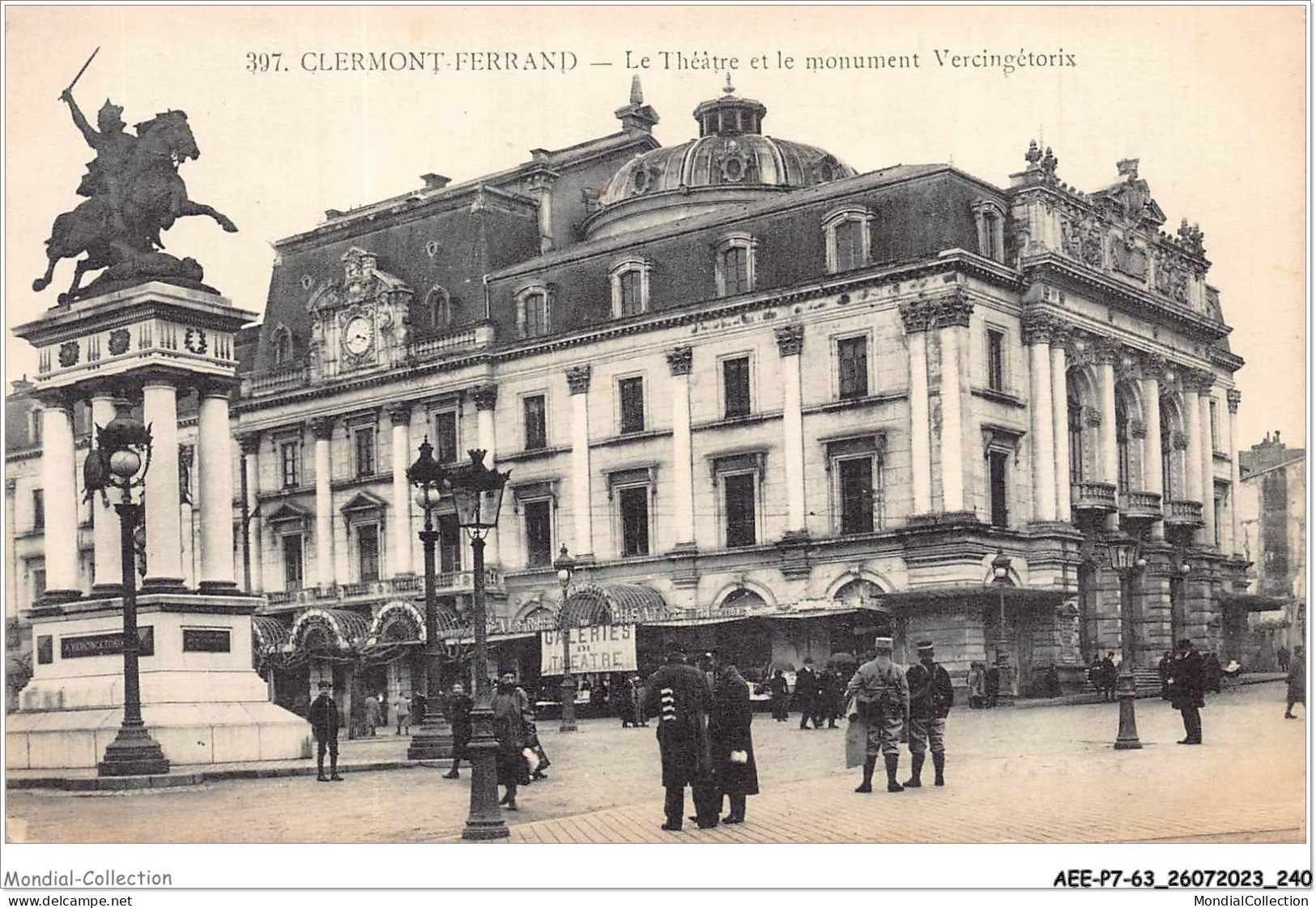 AEEP7-63-0535 - CLERMONT-FERRAND - Le Théâtre Et Le Monument Vercingétorix  - Clermont Ferrand