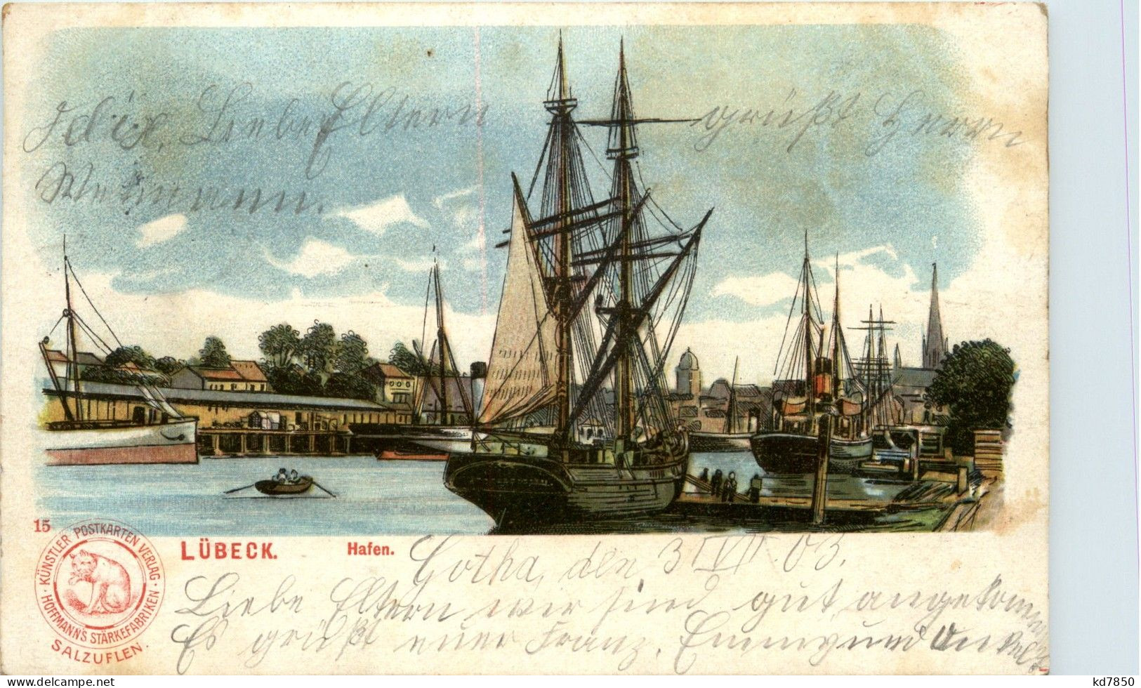 Lübeck Hafen - Litho - Luebeck