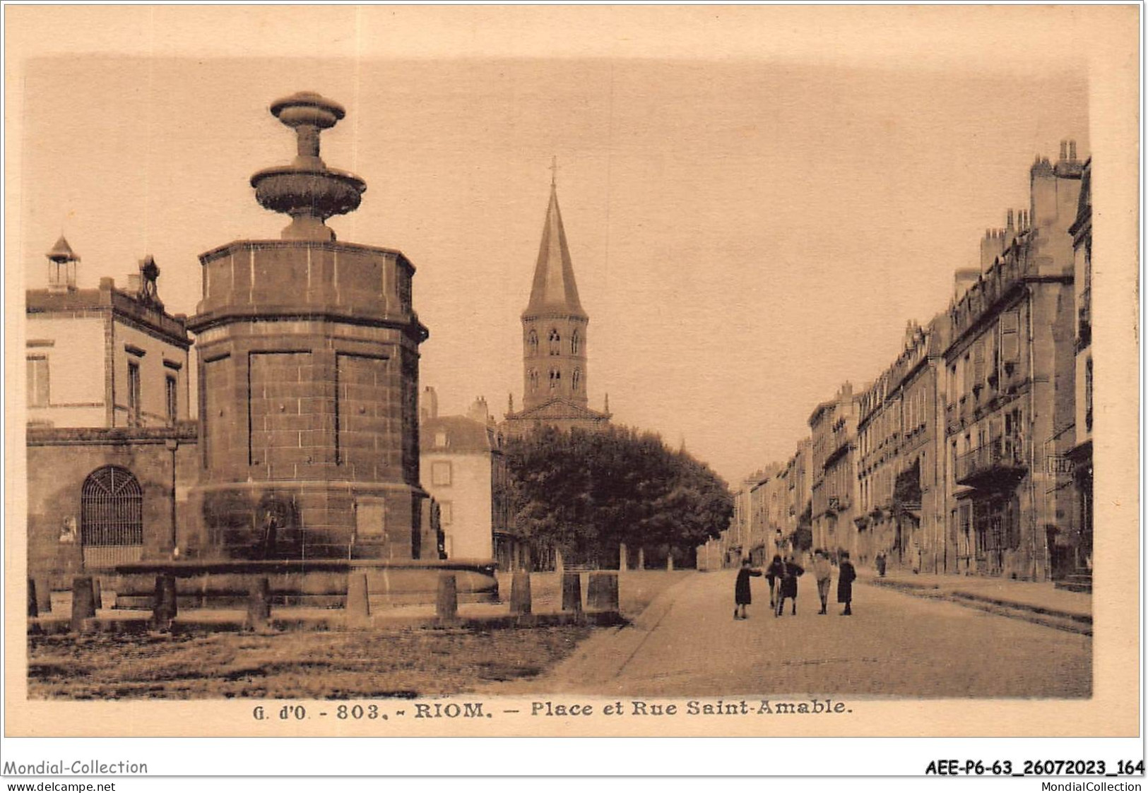 AEEP6-63-0497 - RIOM - Place Et Rue Saint-amable  - Riom