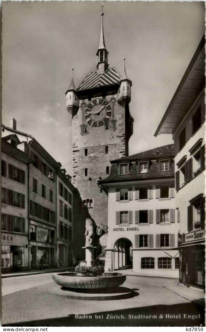 Baden - Stadtturm & Hotel Engel - Baden