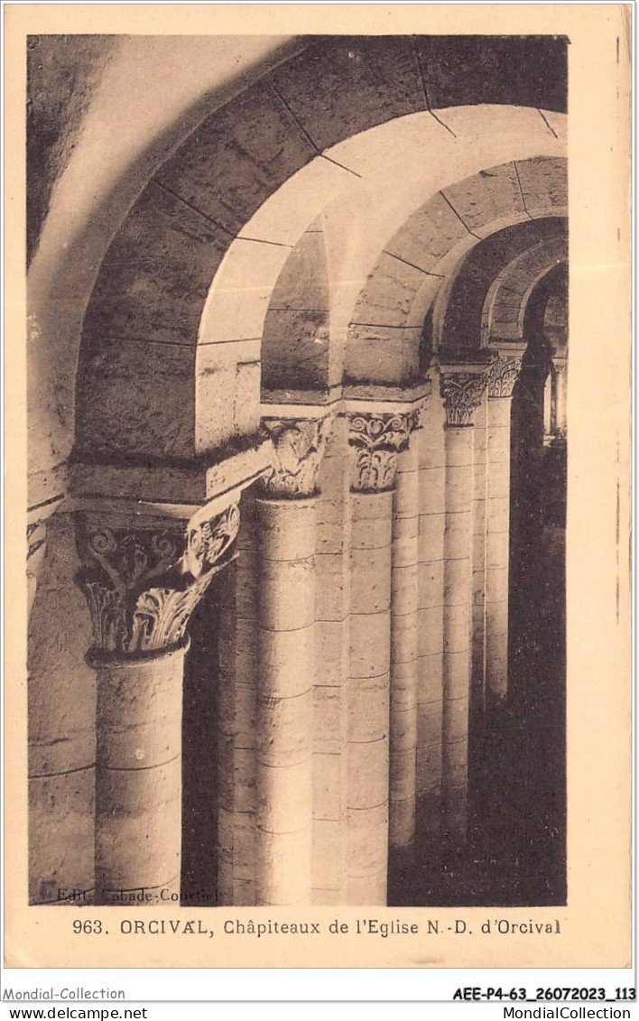 AEEP4-63-0305 - ORCIVAL - Châpiteaux De L'église  - Issoire