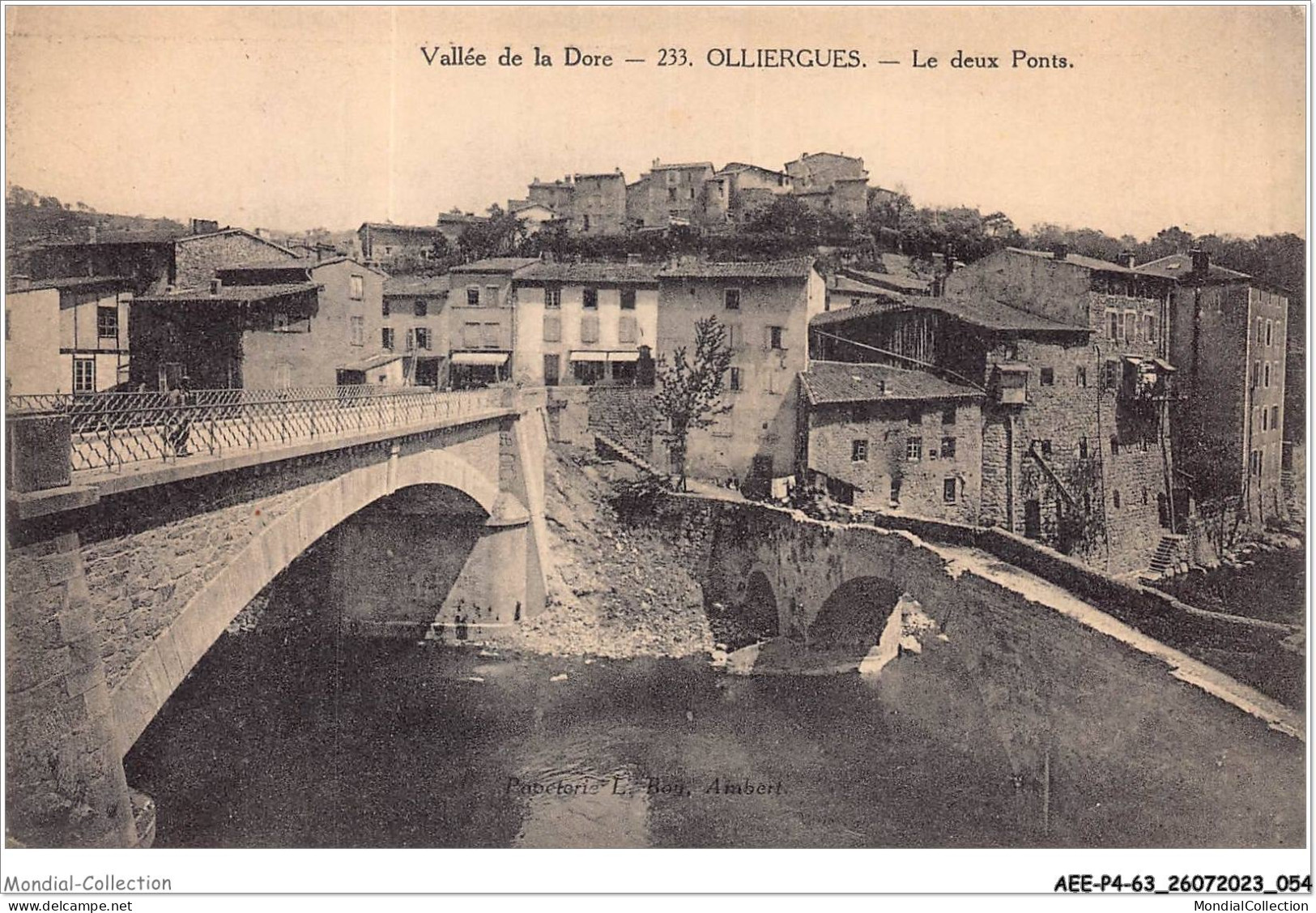 AEEP4-63-0275 - Vallée De La Dore - OLLIERGUES - Le Deux Ponts  - Olliergues